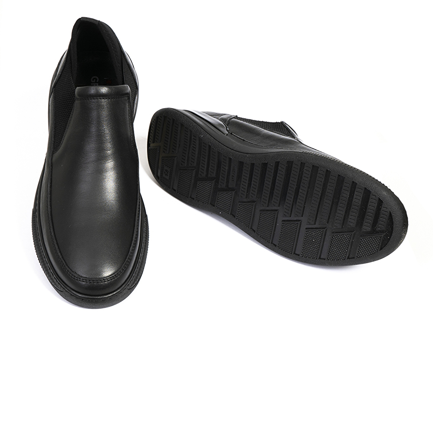 Erkek Siyah Hakiki Deri Chelsea Ayakkabı 1K1CB75079-5