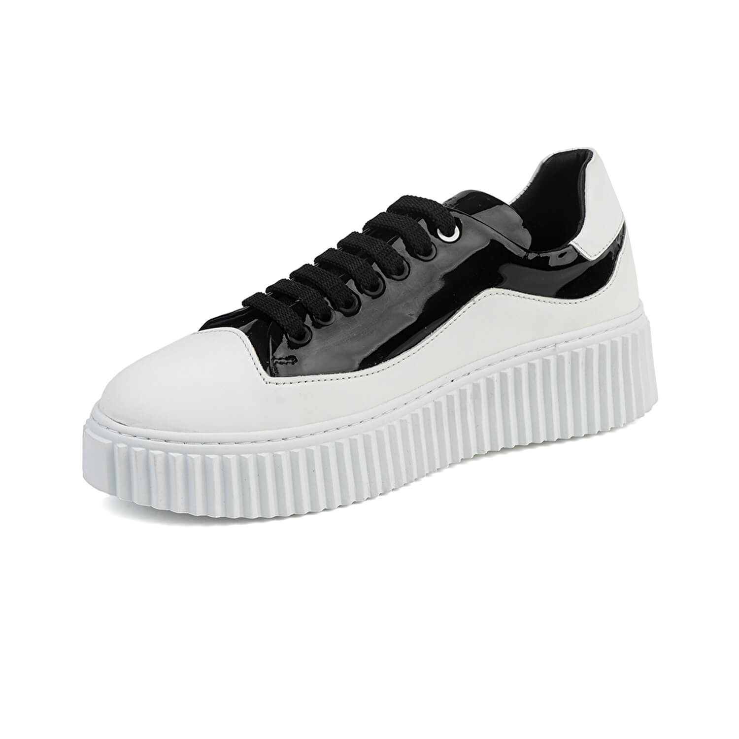 Kadın Siyah Beyaz Sneaker Ayakkabı 1K2SA30923-3