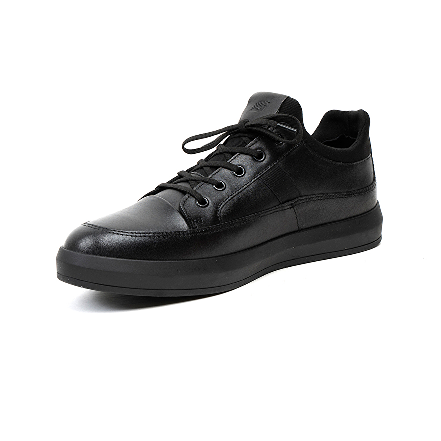 Erkek Siyah Hakiki Deri Sneaker Ayakkabı 2K1CA12777-2