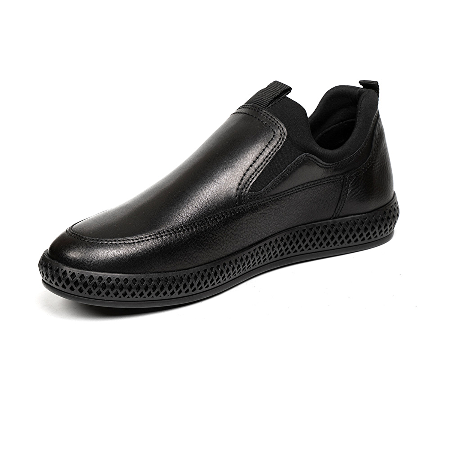 Erkek Siyah Hakiki Deri Comfort Ayakkabı 2K1CA13643-2