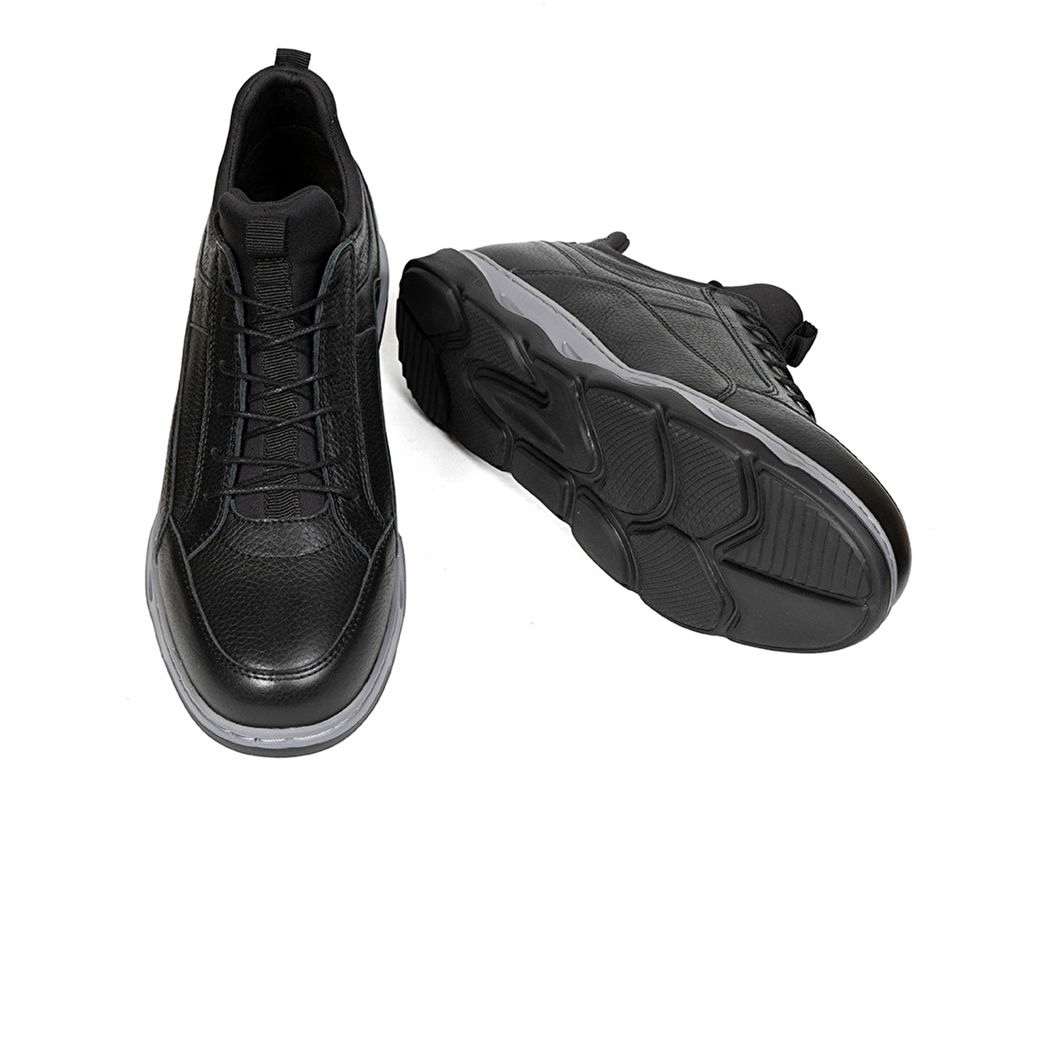 Erkek Siyah Hakiki Deri Casual Ayakkabı 2K1CA15162-5