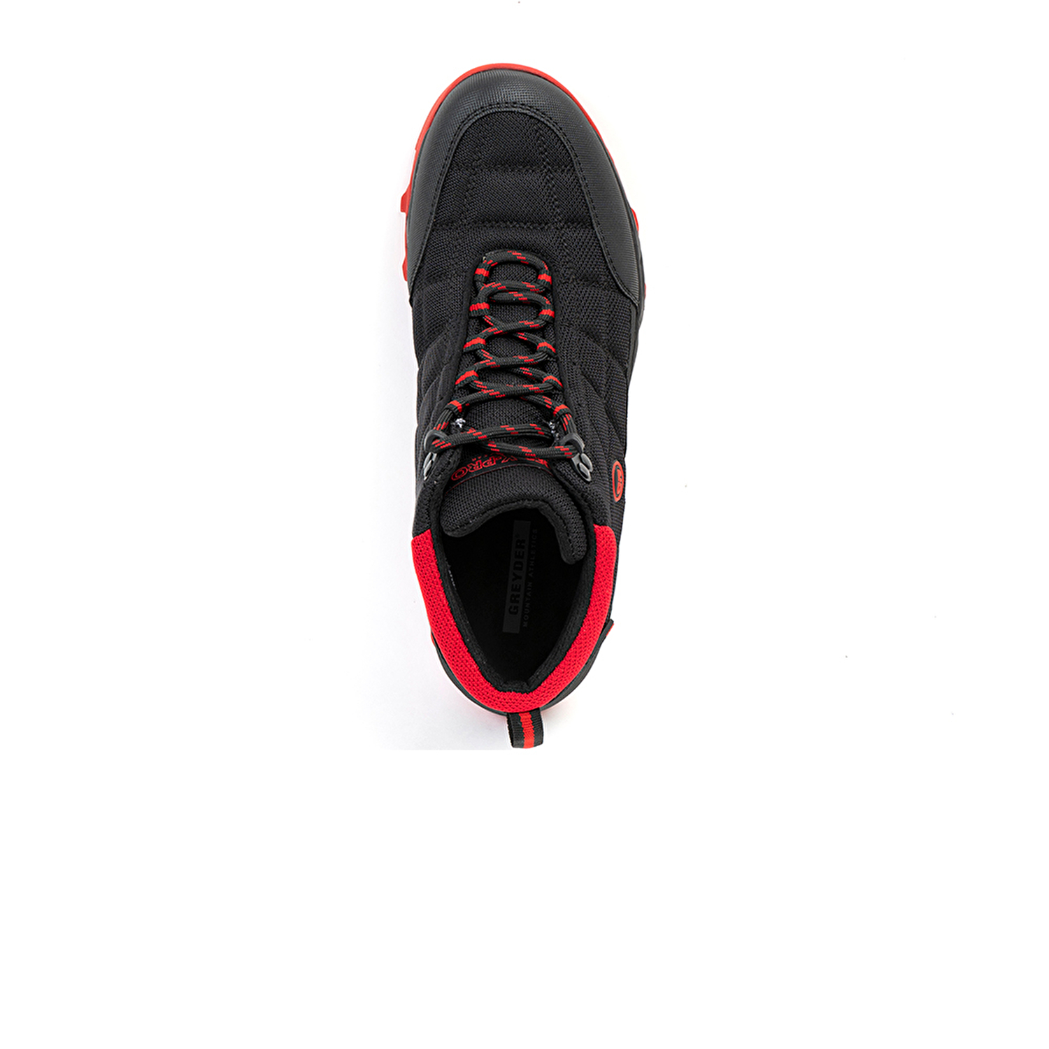 Erkek Siyah Kırmızı Hakiki Deri Su Geçirmez Ayakkabı 2K1GB00170-3