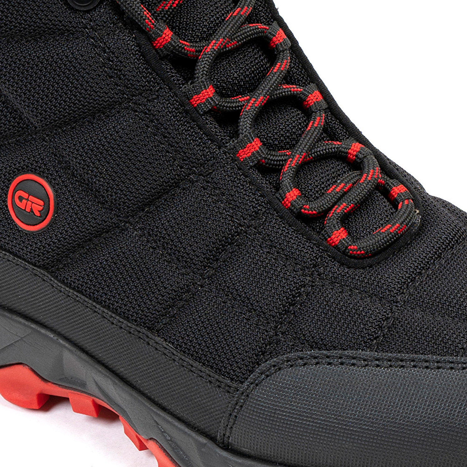 Erkek Siyah Kırmızı Hakiki Deri Su Geçirmez Ayakkabı 2K1GB00170-4