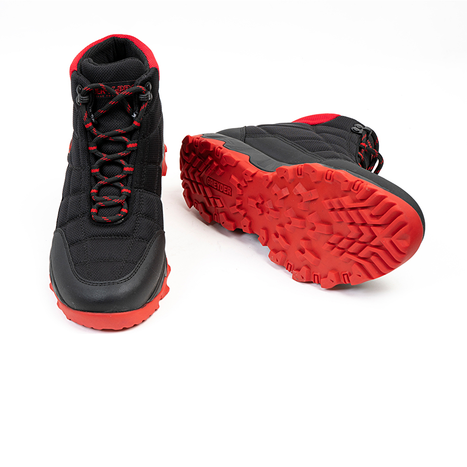 Erkek Siyah Kırmızı Hakiki Deri Su Geçirmez Ayakkabı 2K1GB00170-5