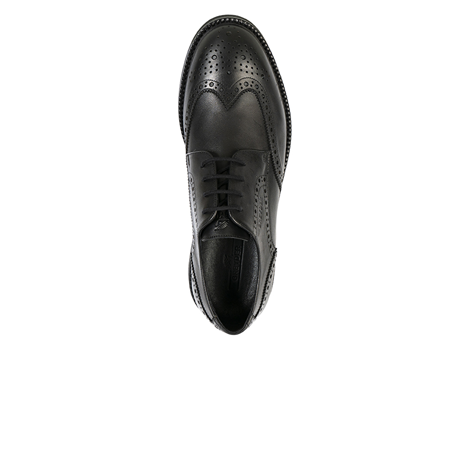 Erkek Siyah Hakiki Deri Oxford Ayakkabı 2K1RA15681-3