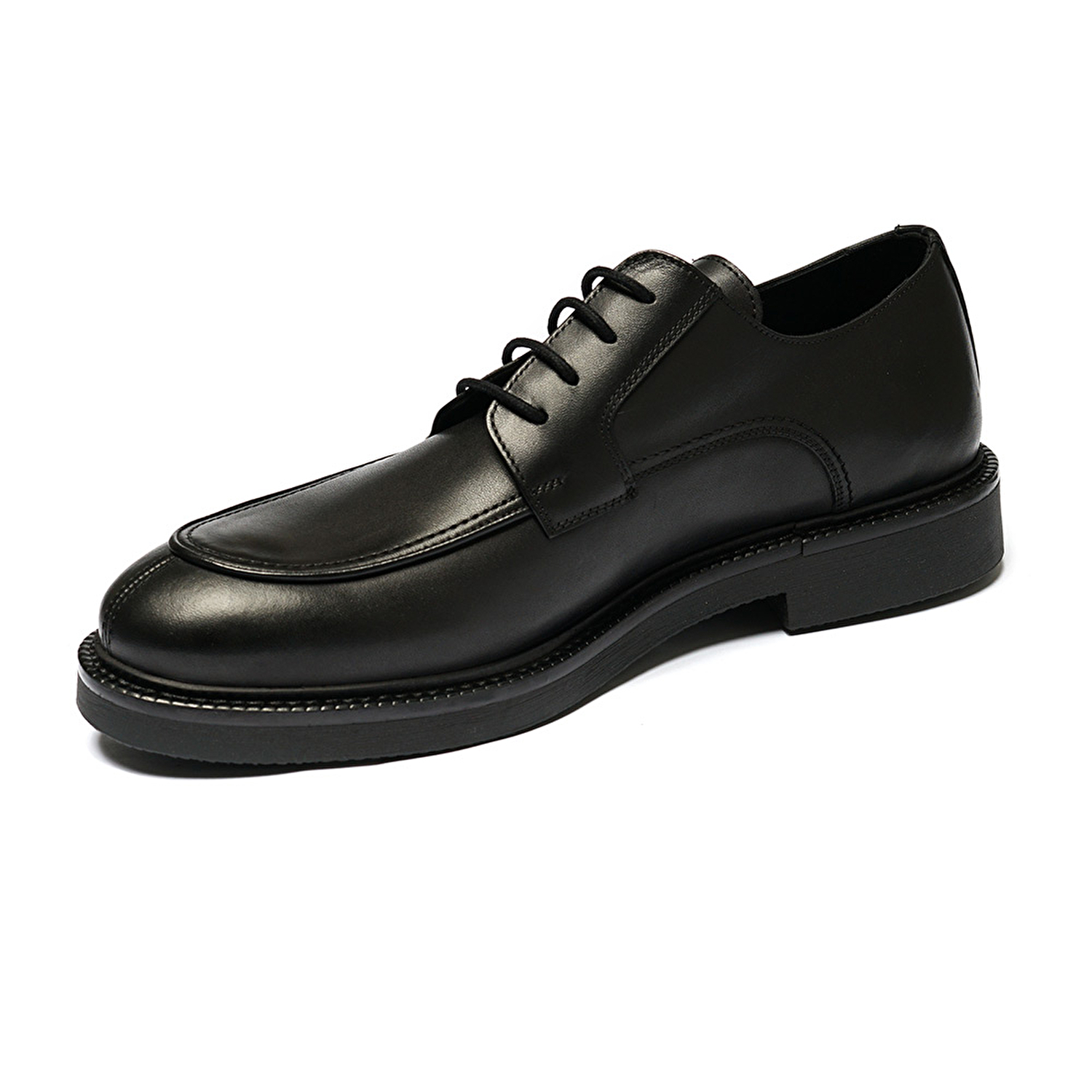 Erkek Siyah Hakiki Deri Klasik Ayakkabı 2K1RA15682-2