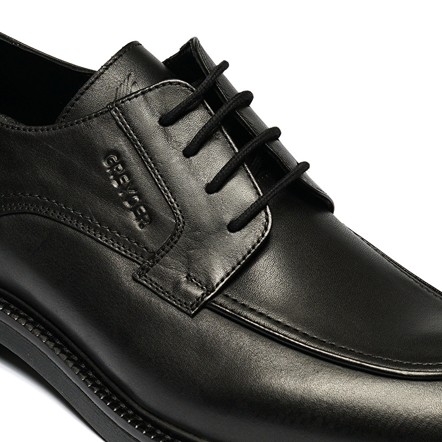 Erkek Siyah Hakiki Deri Klasik Ayakkabı 2K1RA15682-4