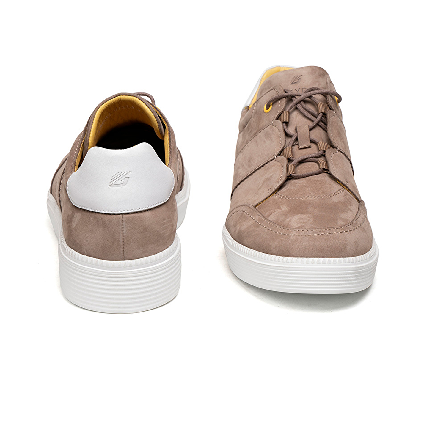Erkek Vizon Hakiki Deri Sneaker Ayakkabı 2K1SA15651-7