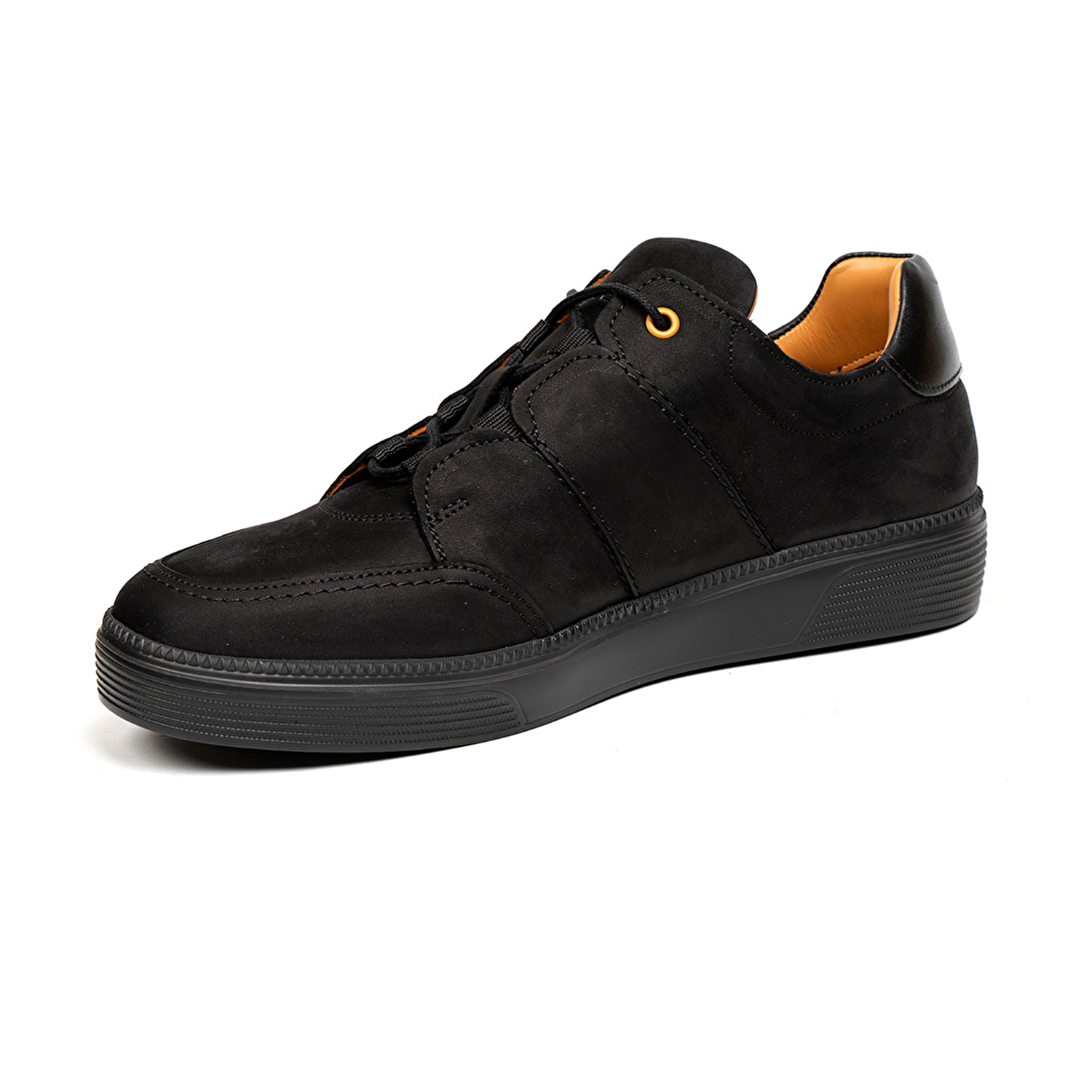 Erkek Siyah Hakiki Deri Sneaker Ayakkabı 2K1SA15651-3