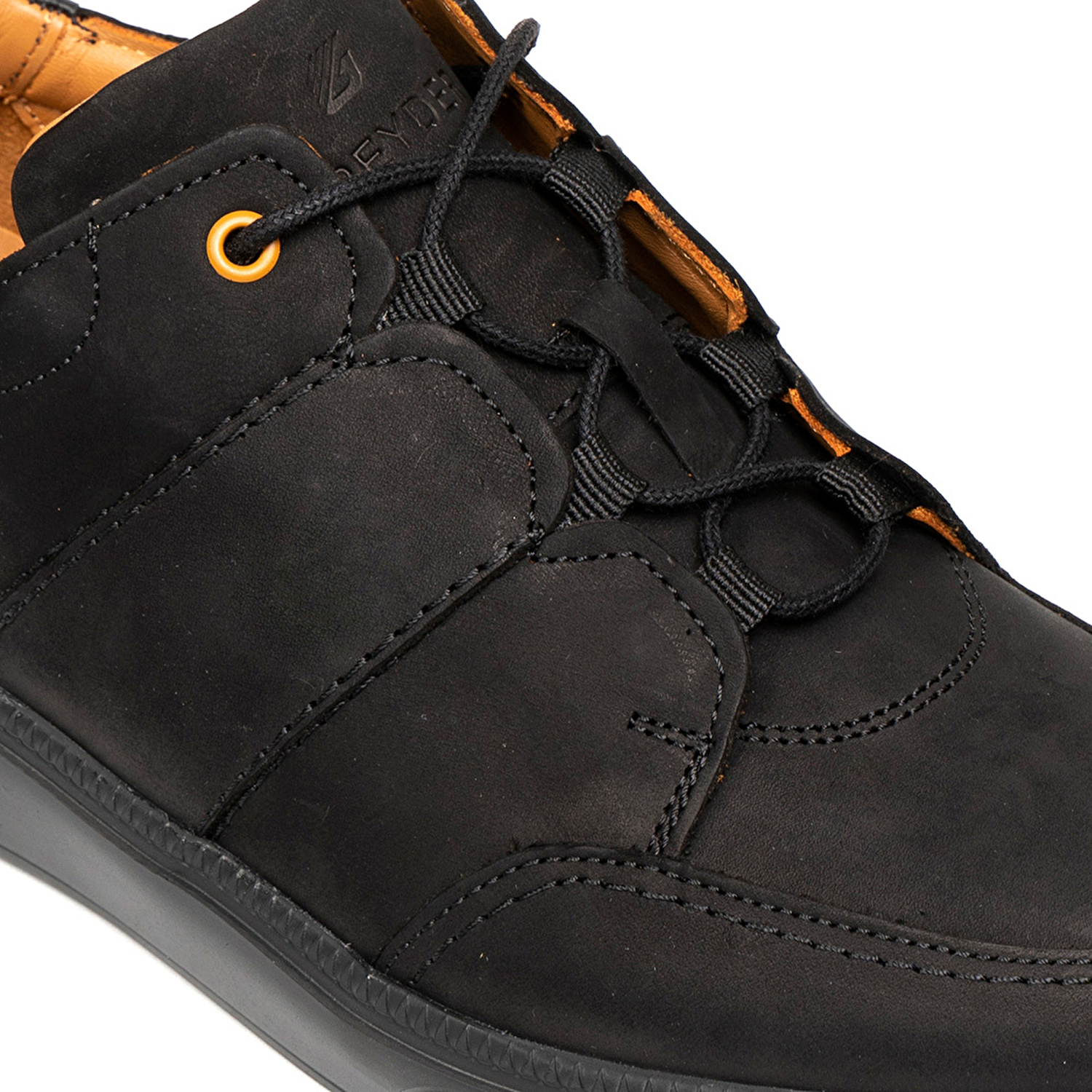 Erkek Siyah Hakiki Deri Sneaker Ayakkabı 2K1SA15651-5