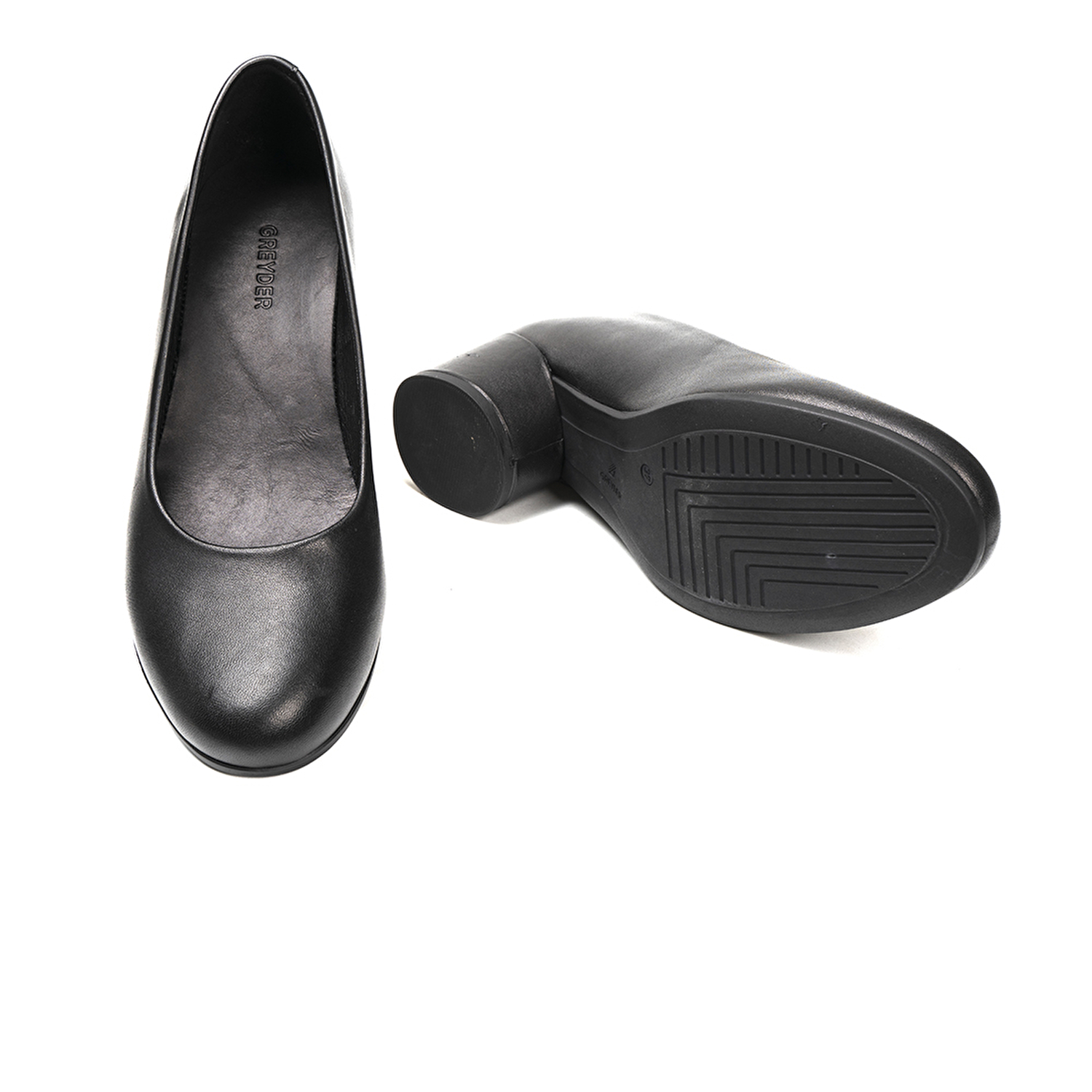Kadın Siyah Hakiki Deri Topuklu Ayakkabı 2K2KA32043-5