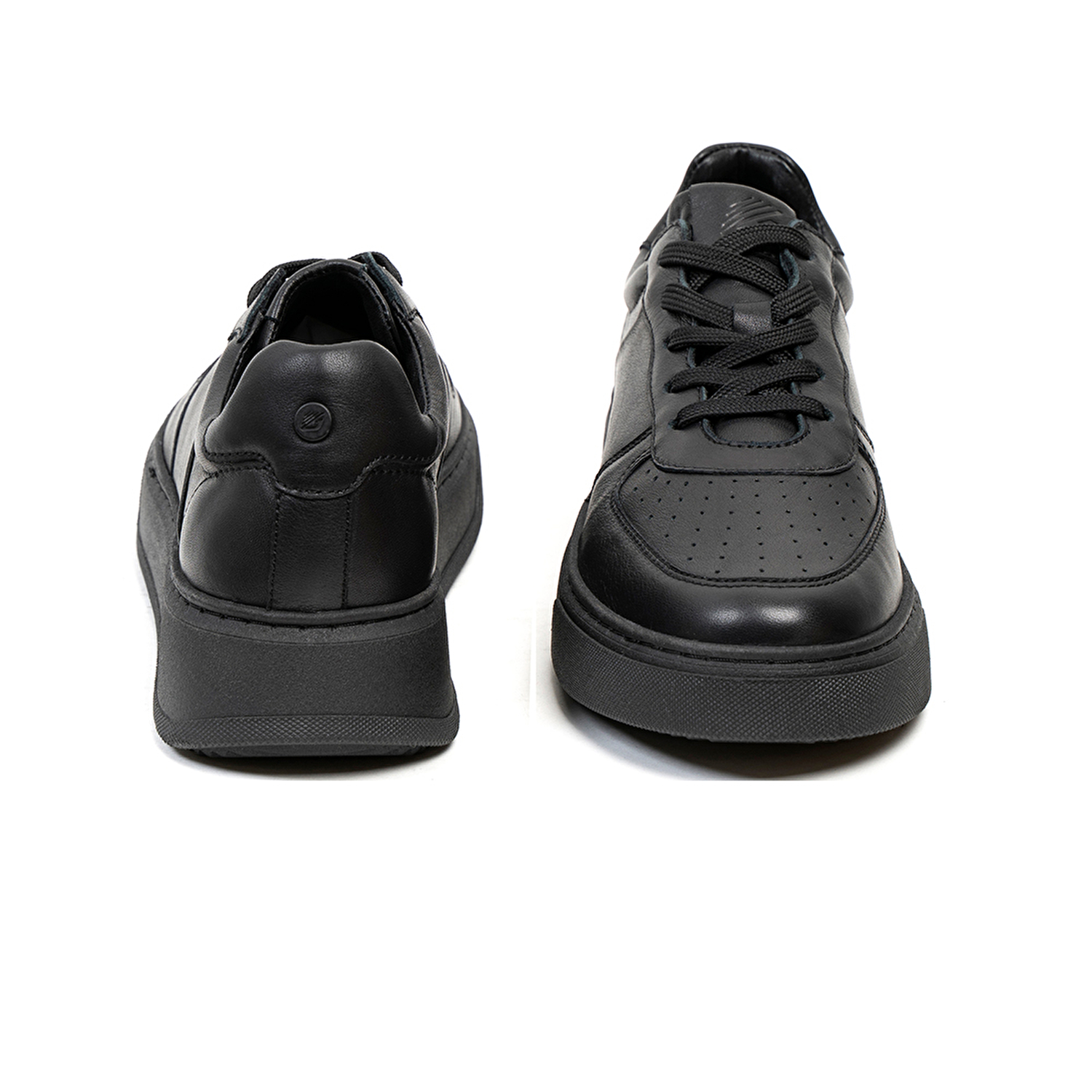 Kadın Siyah Hakiki Deri Sneaker Ayakkabı 2K2SA31350-6