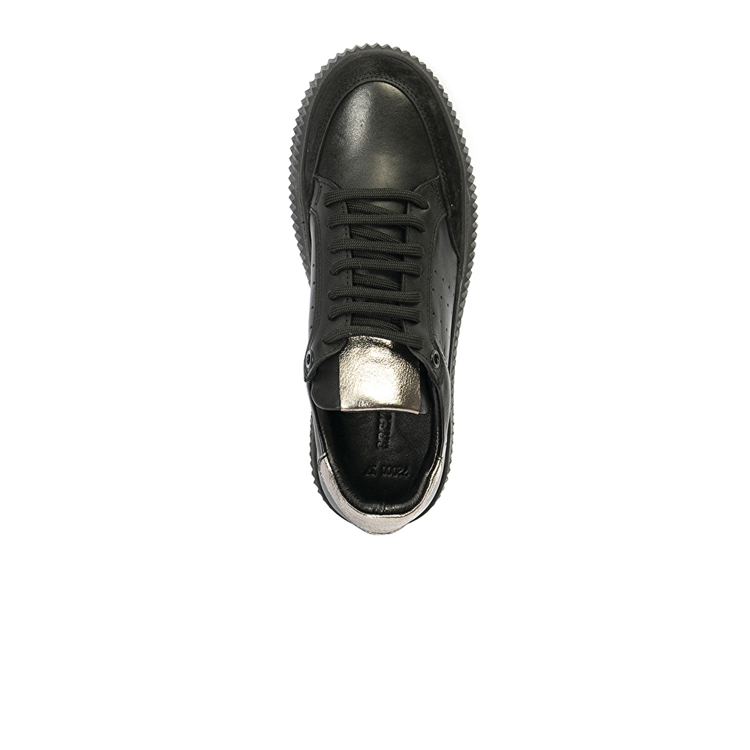 Kadın Siyah Hakiki Deri Sneaker Ayakkabı 2K2SA72000-3