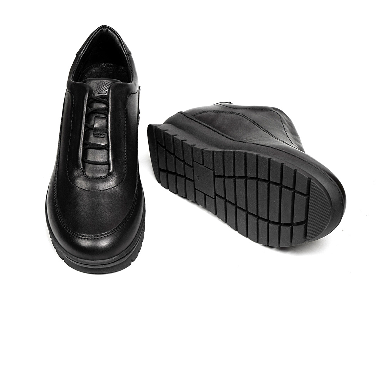 Kadın Siyah Hakiki Deri Comfort Ayakkabı 2K2UA32170-5