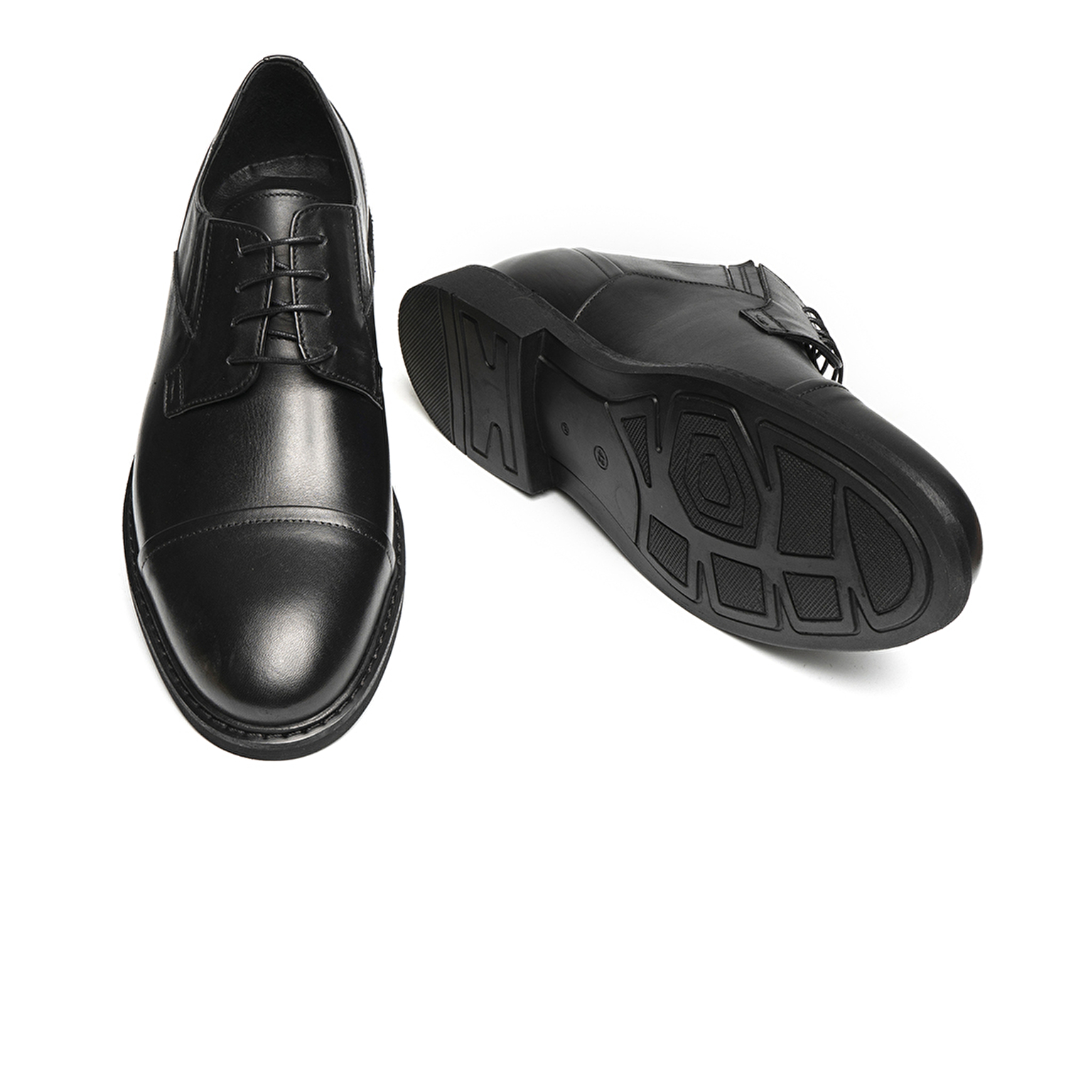Erkek Siyah Hakiki Deri Klasik Ayakkabı 2Y1KA67829-5