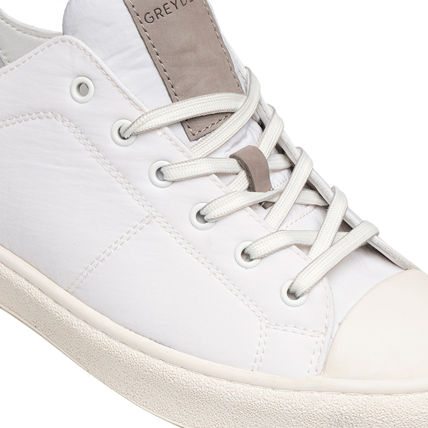 Erkek Beyaz Gri Hakiki Deri Sneaker Ayakkabı 2Y1SA14603-4