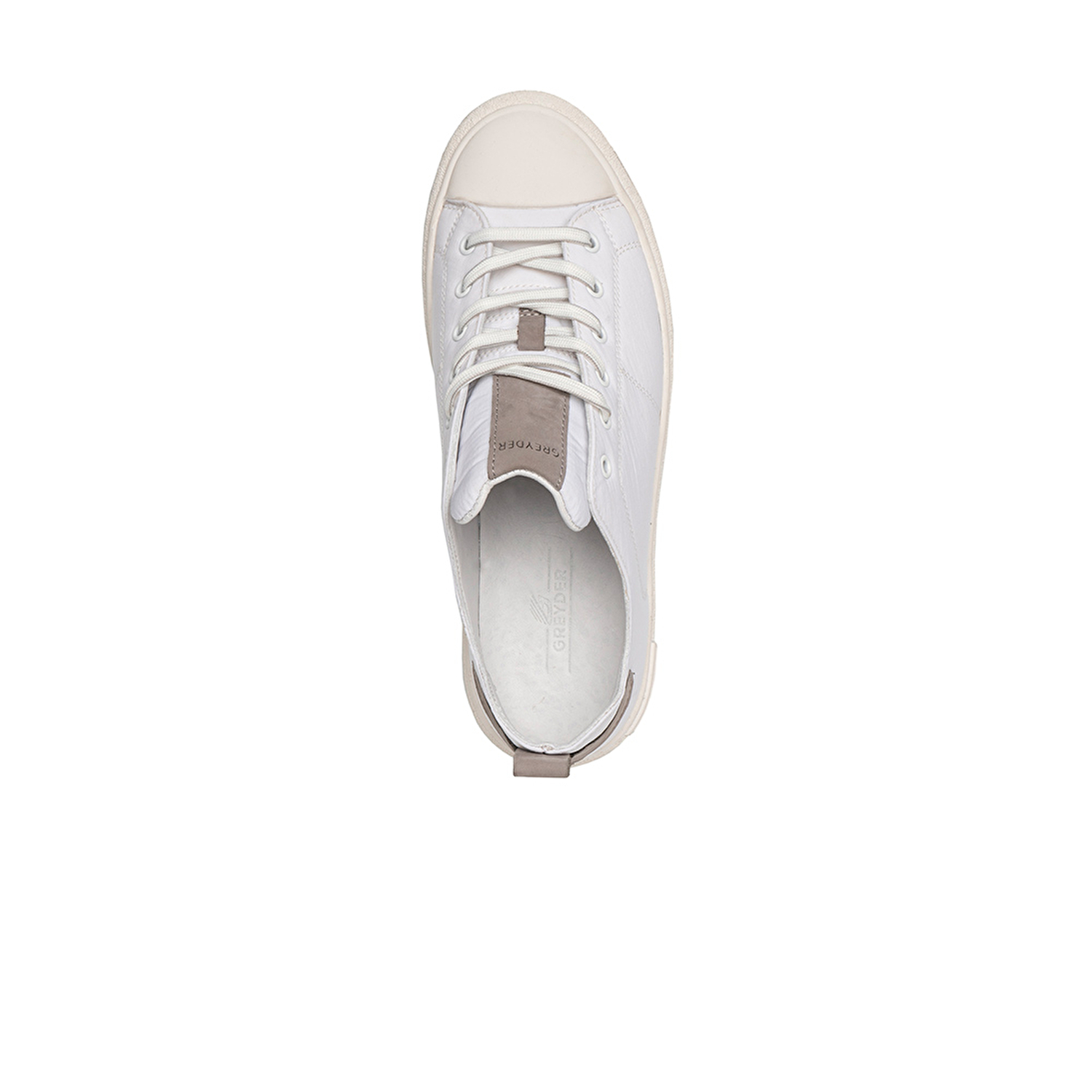 Erkek Beyaz Gri Hakiki Deri Sneaker Ayakkabı 2Y1SA14603-3
