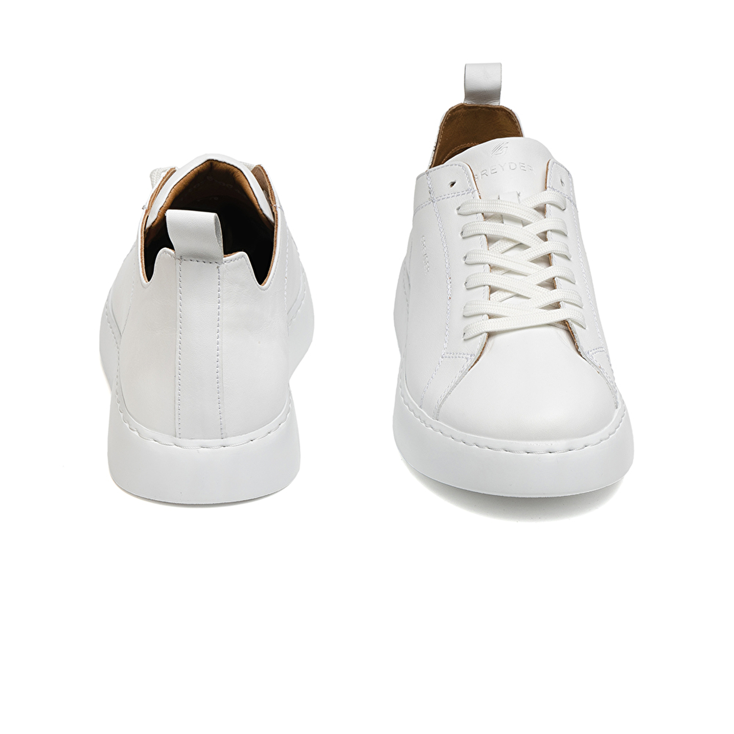 Erkek Beyaz Hakiki Deri Sneaker Ayakkabı 2Y1SA15202-6