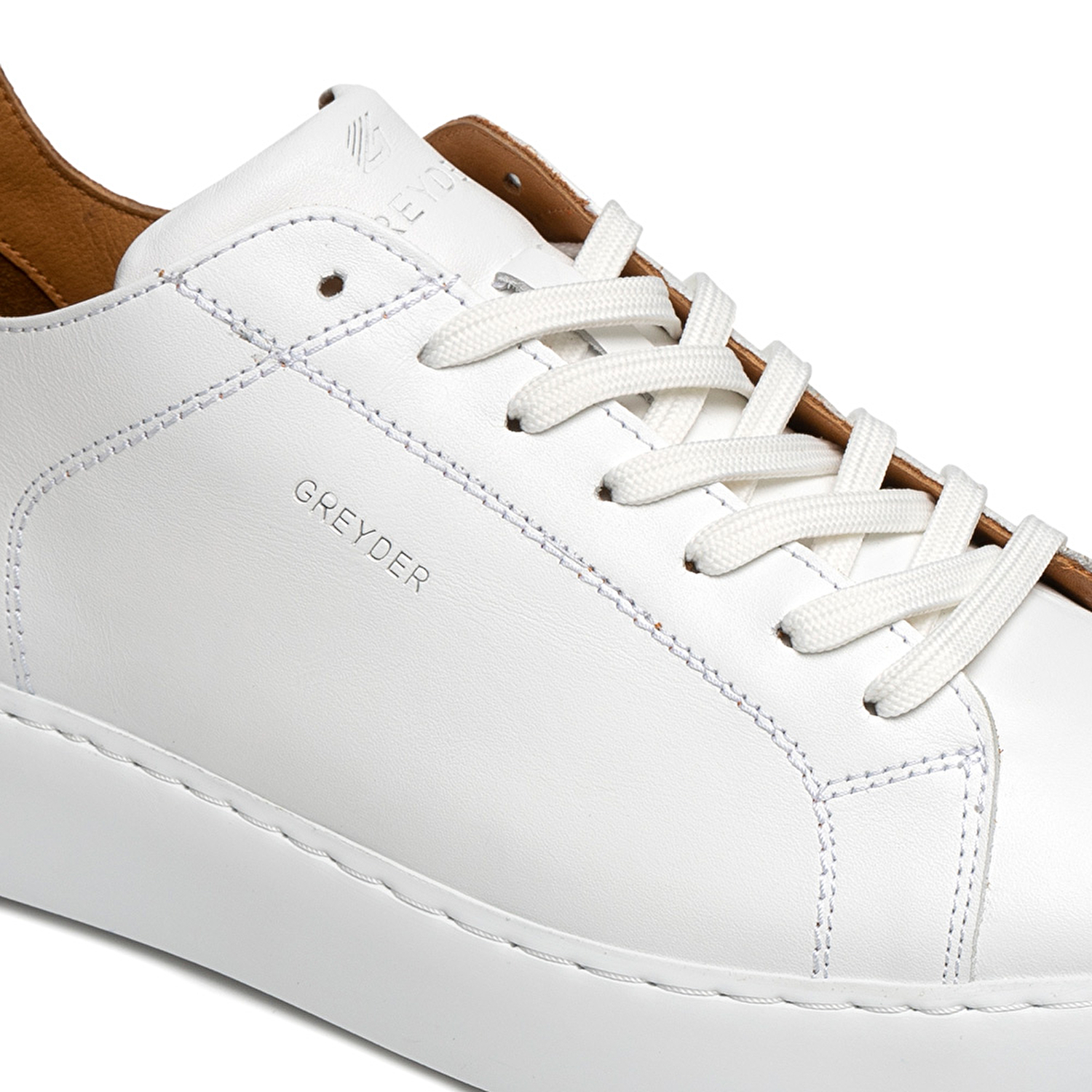 Erkek Beyaz Hakiki Deri Sneaker Ayakkabı 2Y1SA15202-3