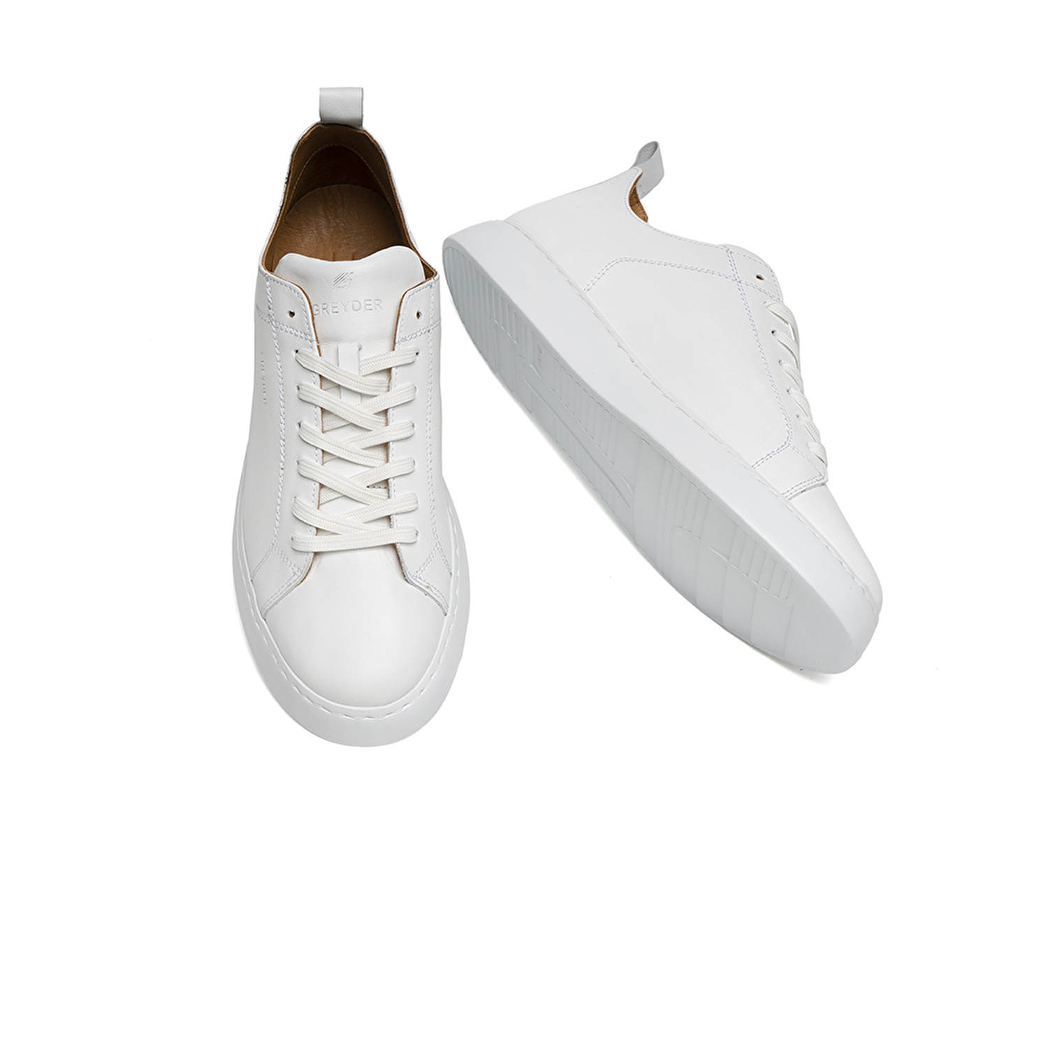 Erkek Beyaz Hakiki Deri Sneaker Ayakkabı 2Y1SA15202-5