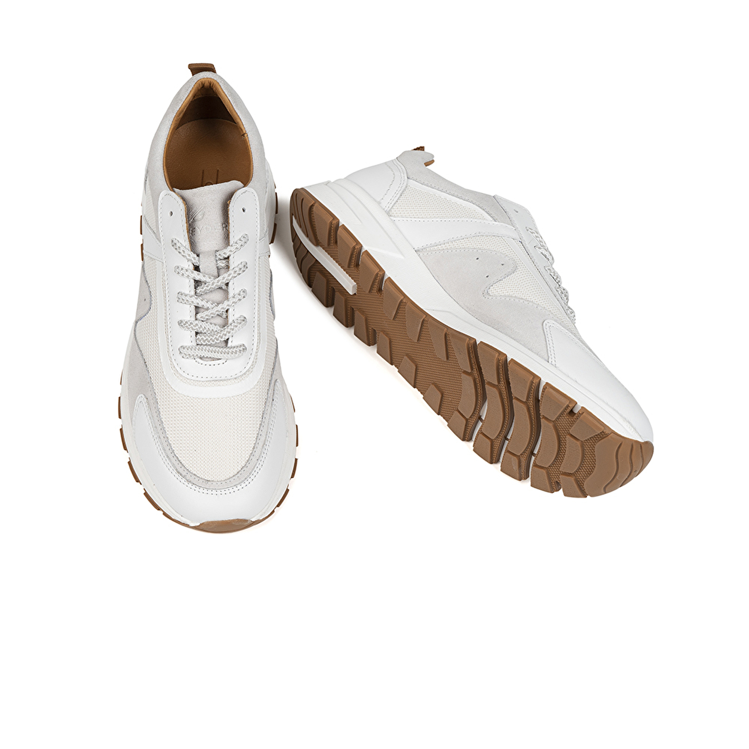 Erkek Beyaz Hakiki Deri Spor Ayakkabı 2Y1SA15251-5