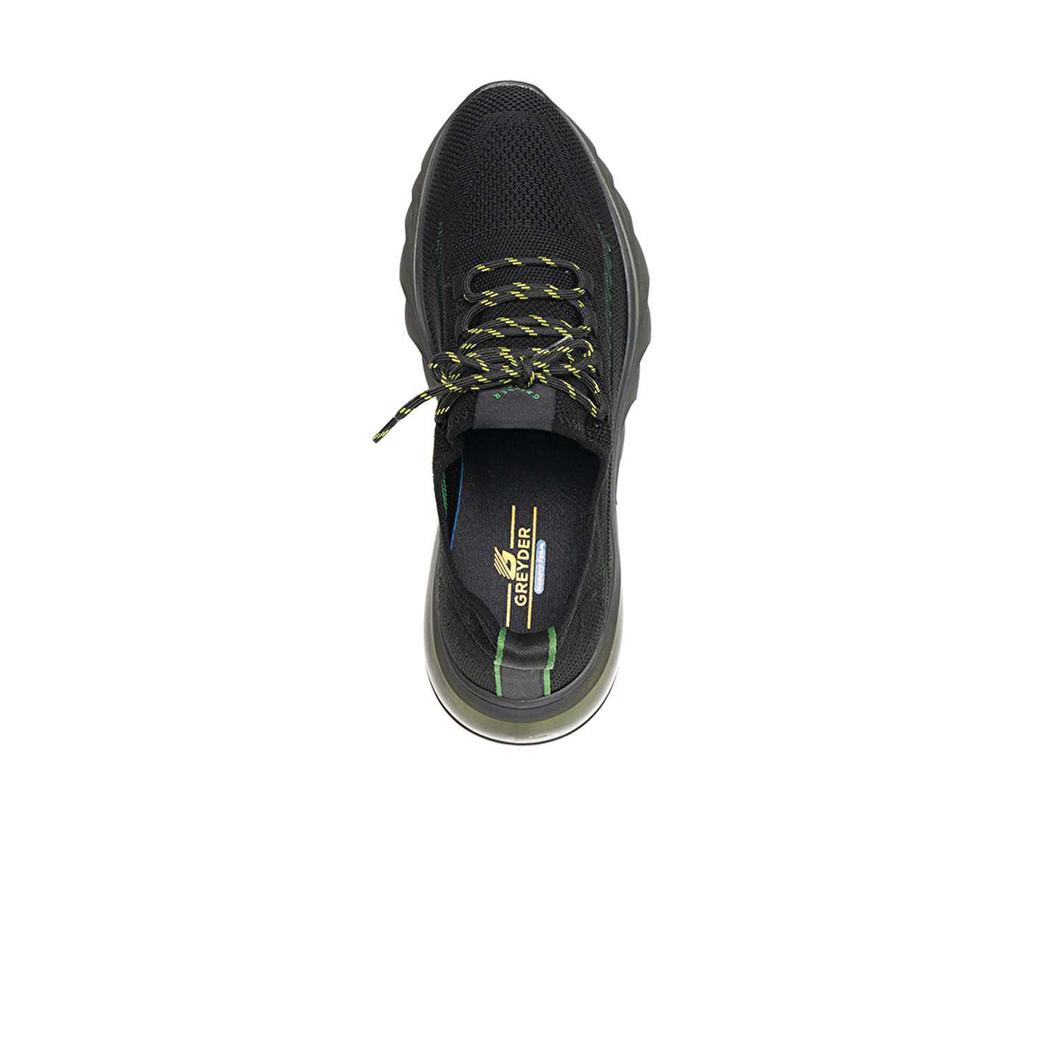 Erkek Siyah Yeşil Hakiki Deri Spor Ayakkabı 2Y1SA15381-5
