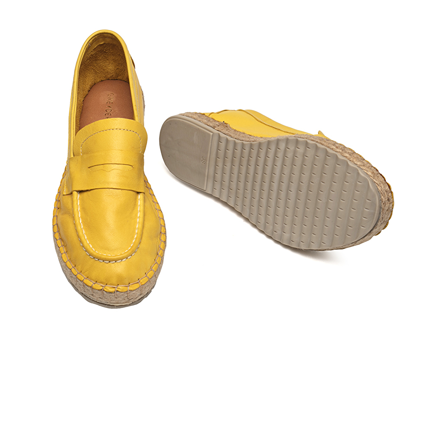 Kadın Sarı Hakiki Deri Casual Ayakkabı 2Y2CA57897-5