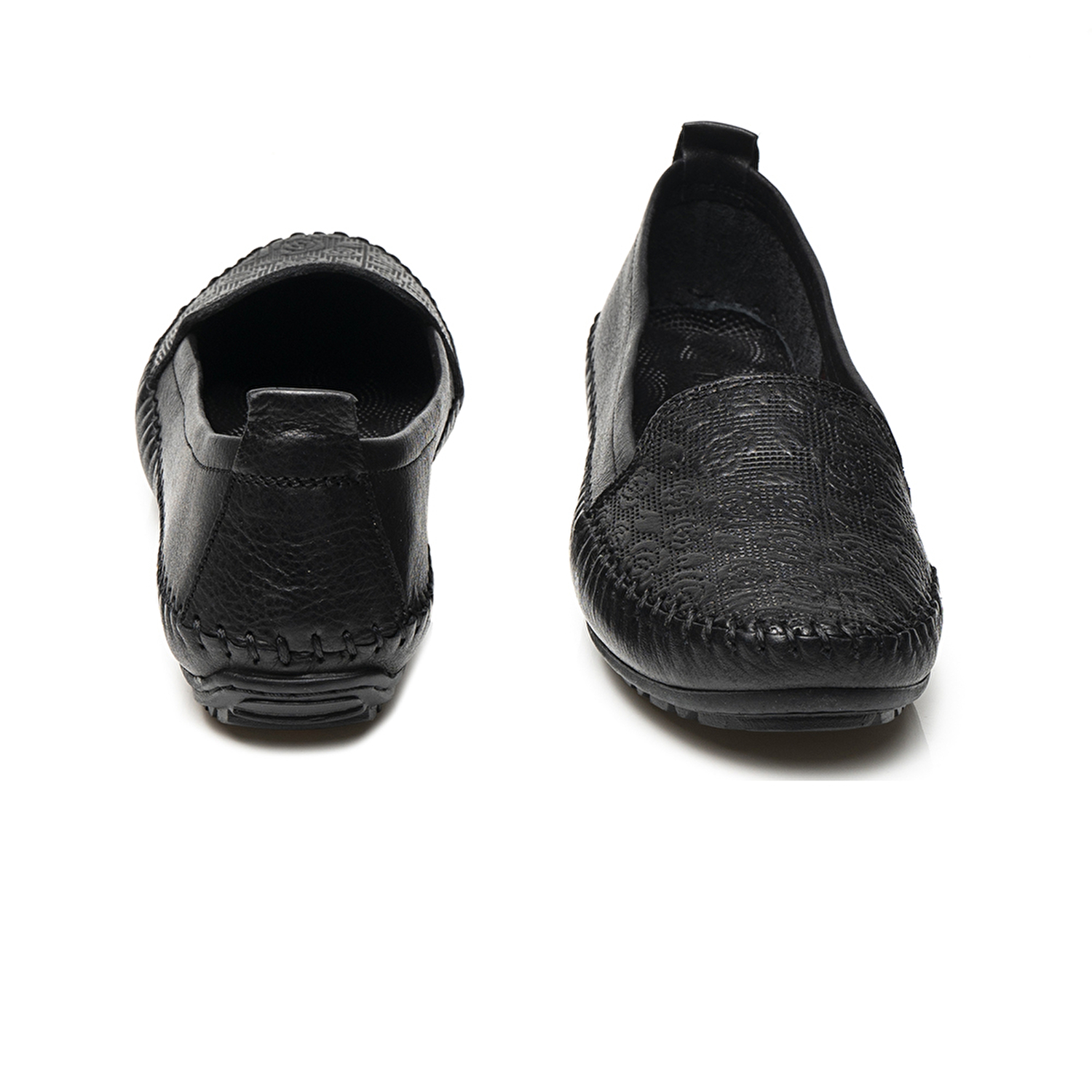 Kadın Siyah Hakiki Deri Comfort Ayakkabı 2Y2CA58029-6