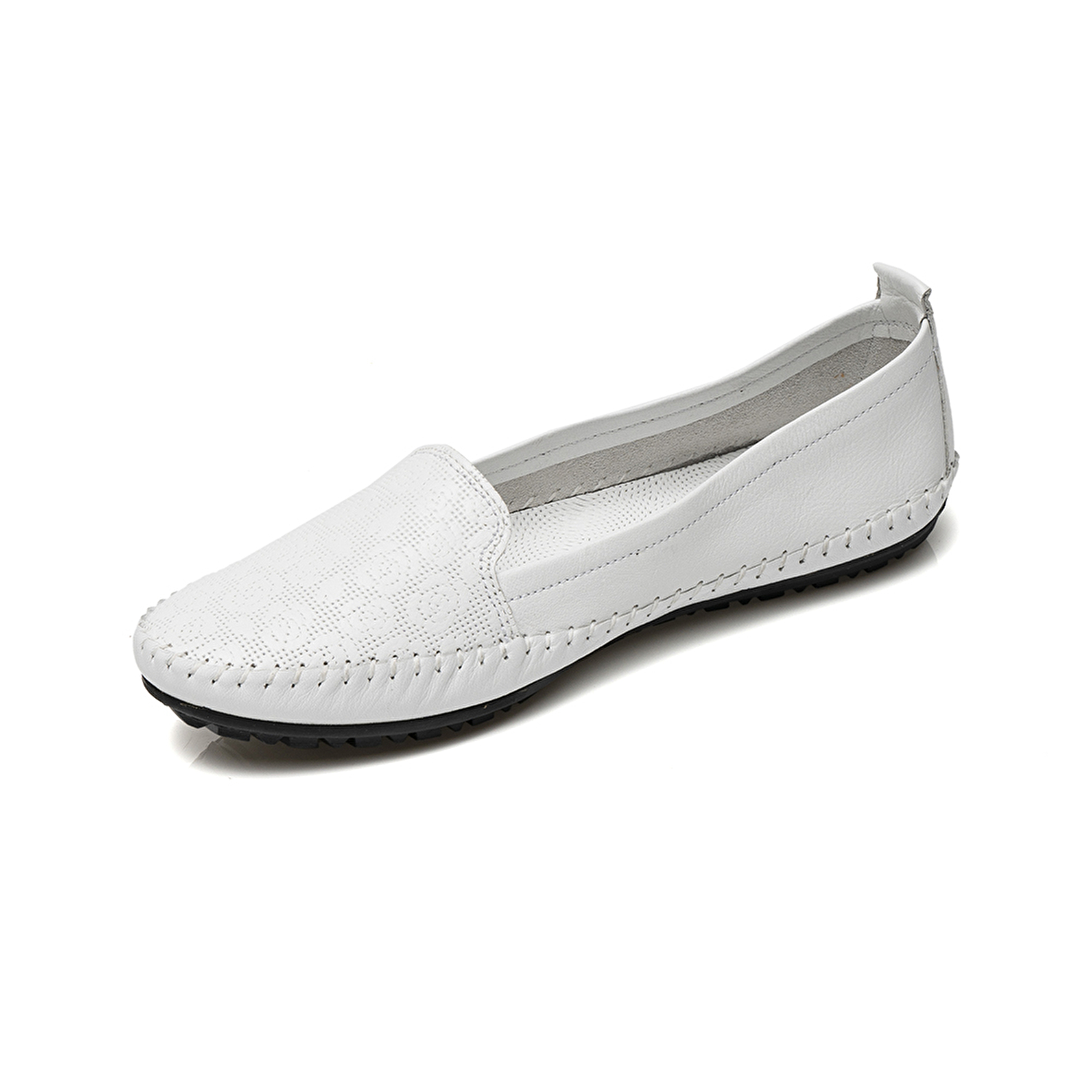 Kadın Beyaz Hakiki Deri Comfort Ayakkabı 2Y2CA58029-2