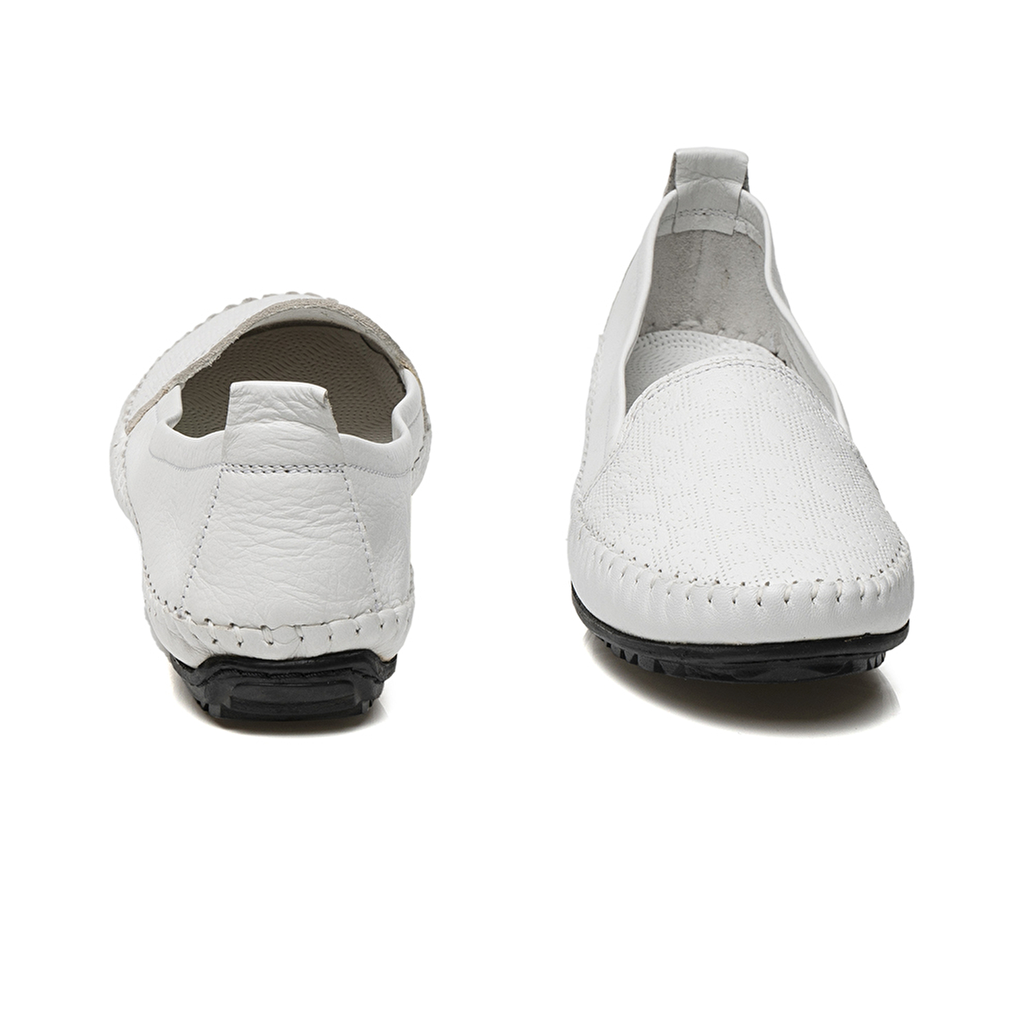 Kadın Beyaz Hakiki Deri Comfort Ayakkabı 2Y2CA58029-6