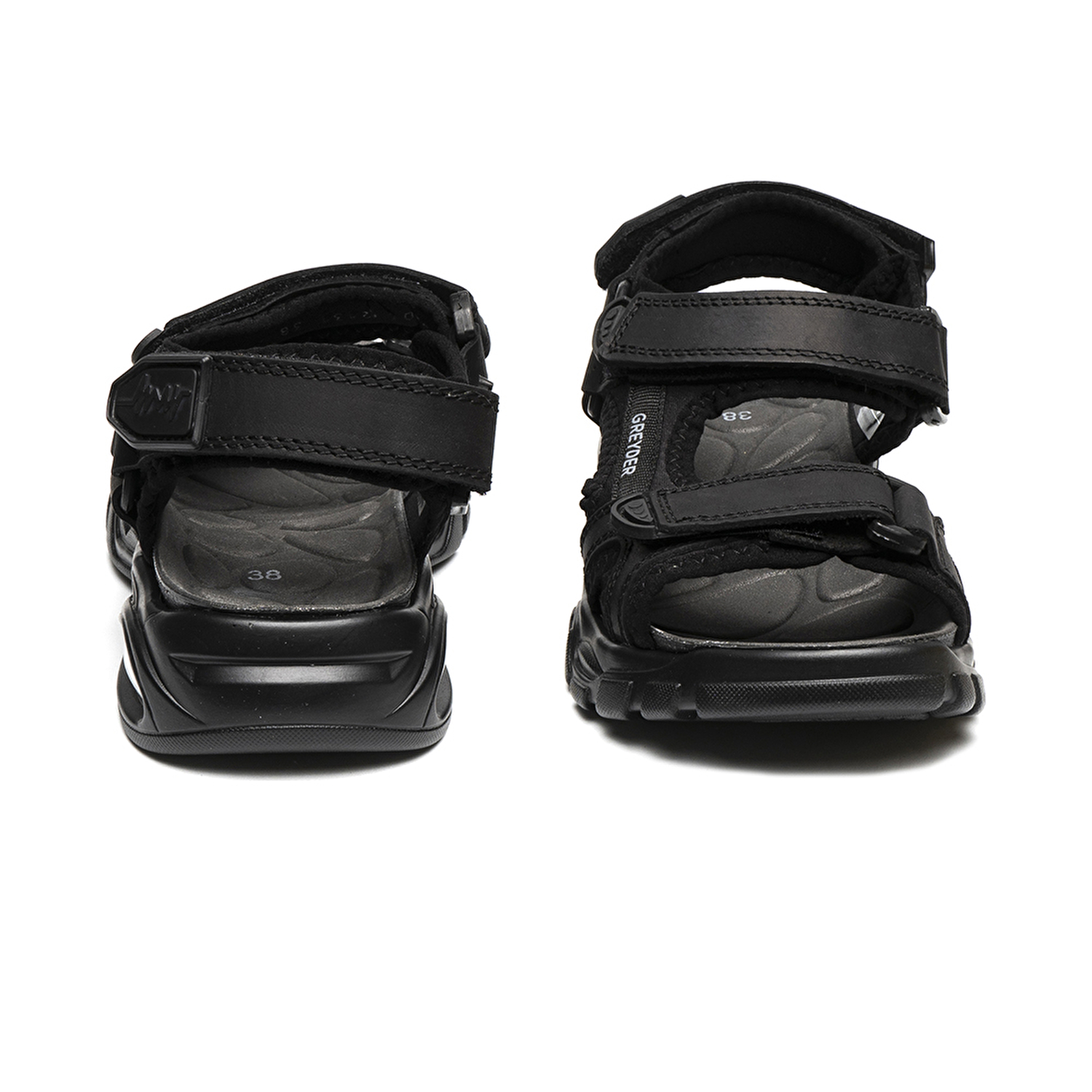 Kadın Siyah Hakiki Deri Sandalet 2Y2CS14520-6
