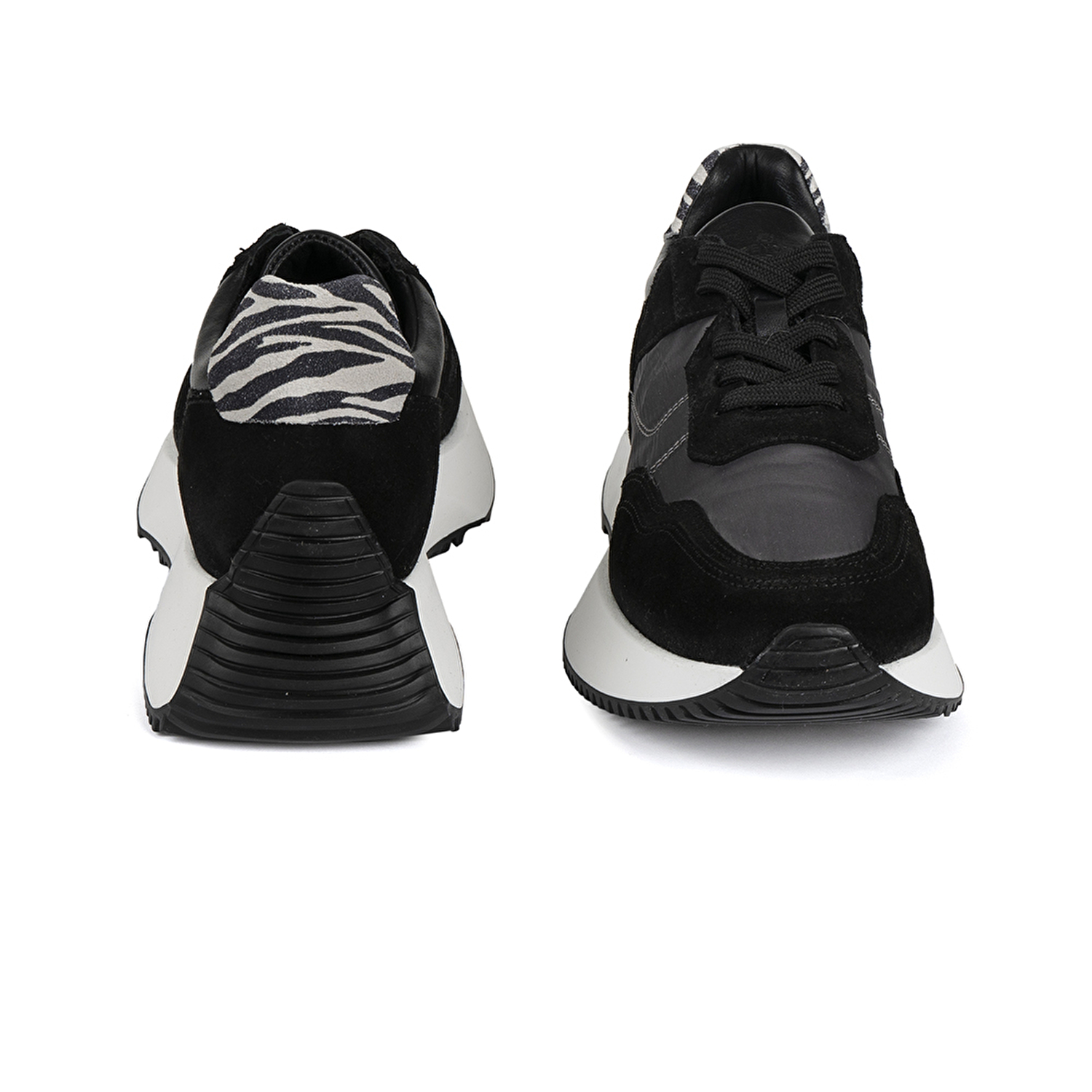 Kadın Siyah Hakiki Deri Sneaker Ayakkabı 2Y2SA31260-6