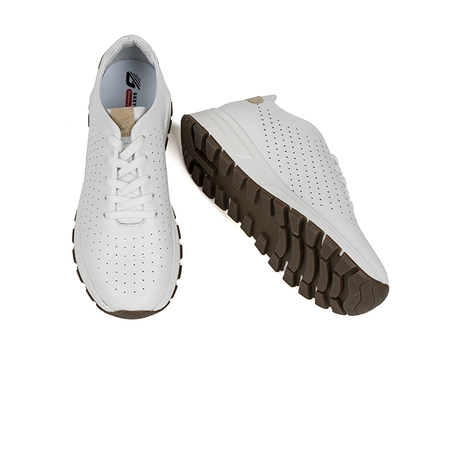 Kadın Beyaz Hakiki Deri Sneaker Ayakkabı 2Y2SA31340-5