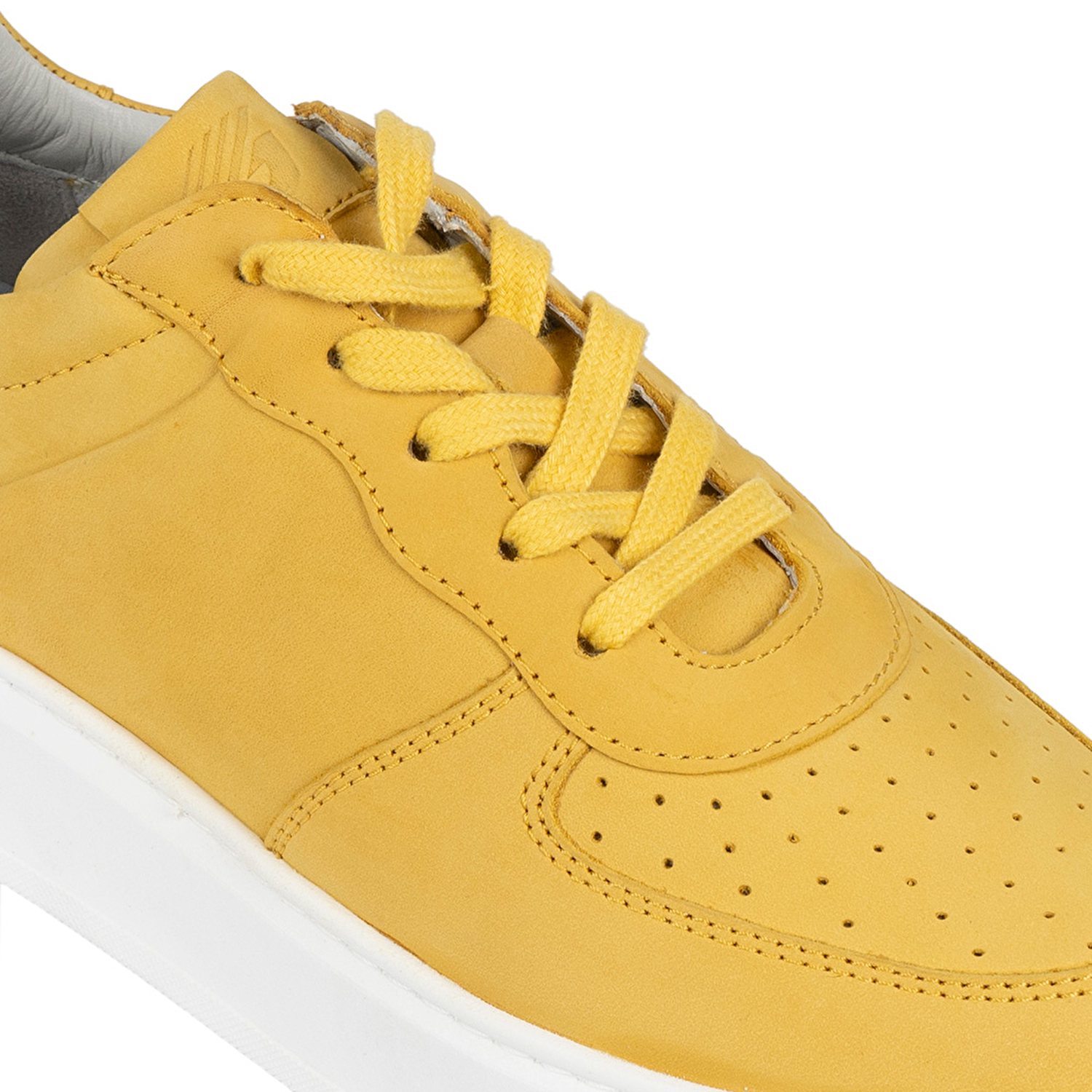 Kadın Sarı Hakiki Deri Sneaker Ayakkabı 2Y2SA31350-3
