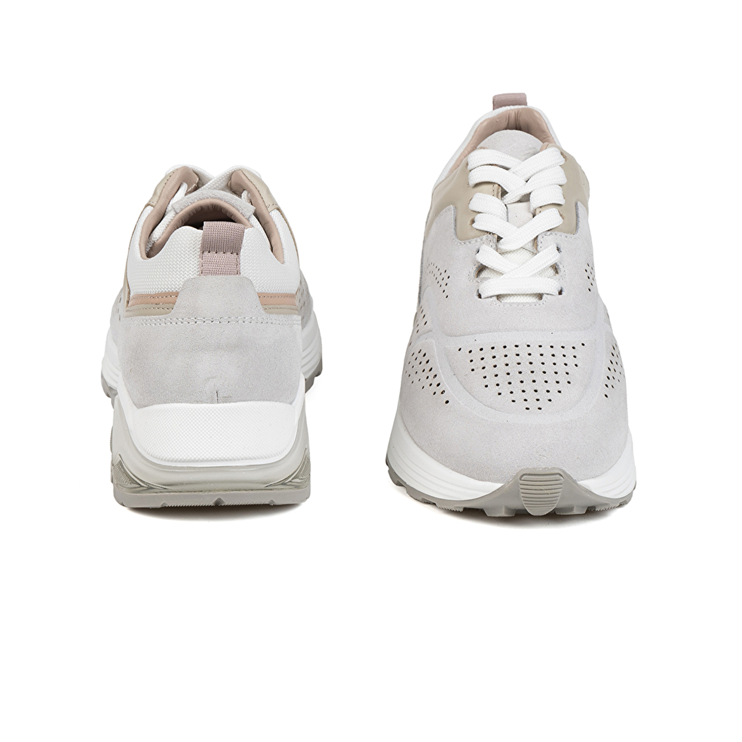 Kadın Beyaz Hakiki Deri Sneaker Ayakkabı 2Y2SA31380-7