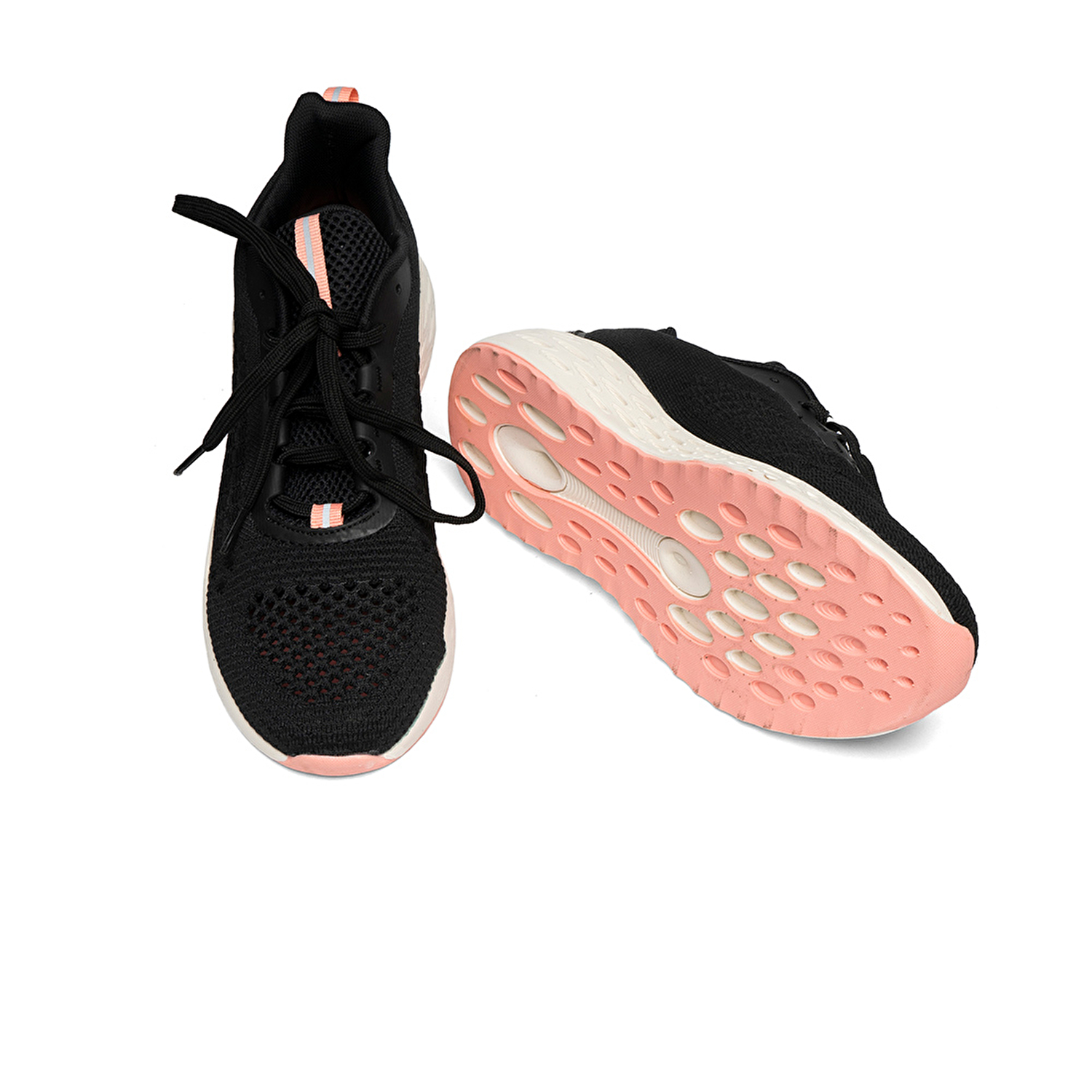 Kadın Siyah Pudra Hakiki Deri Spor Ayakkabı 2Y2SA57408-5