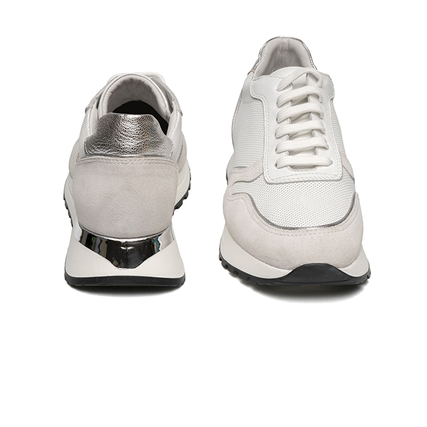 Kadın Beyaz Hakiki Deri Sneaker Ayakkabı 2Y2SA57935-6