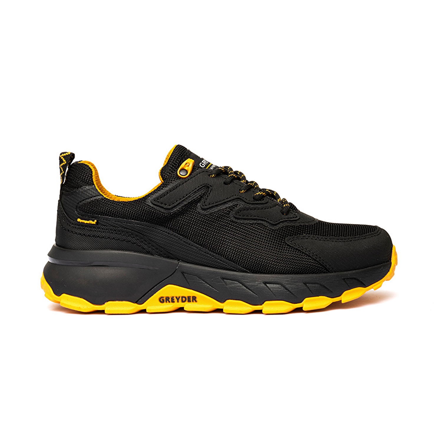 Erkek Siyah Sarı Hakiki Deri Su Geçirmez Outdoor Ayakkabı 3K1GA16345-1