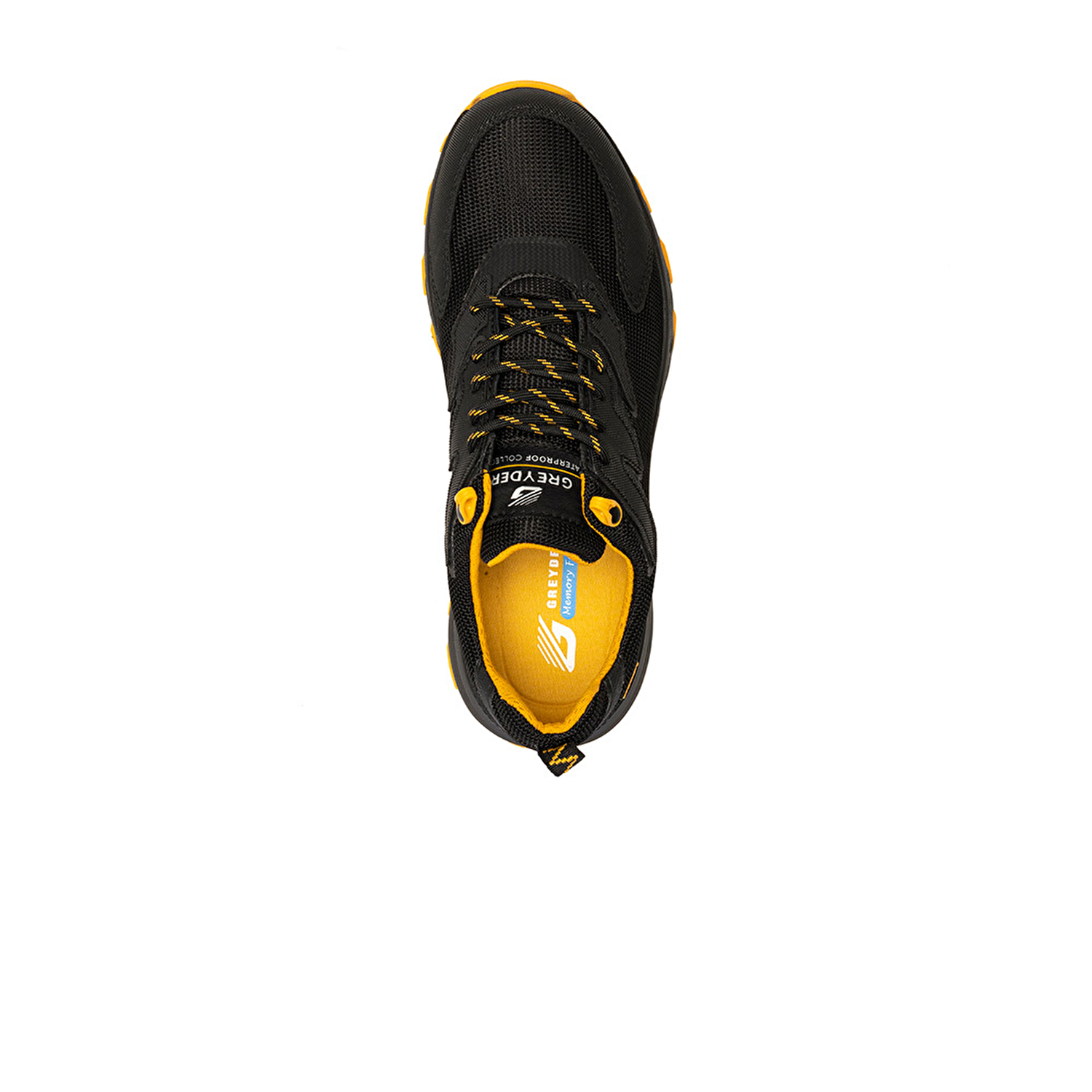 Erkek Siyah Sarı Hakiki Deri Su Geçirmez Outdoor Ayakkabı 3K1GA16345-3