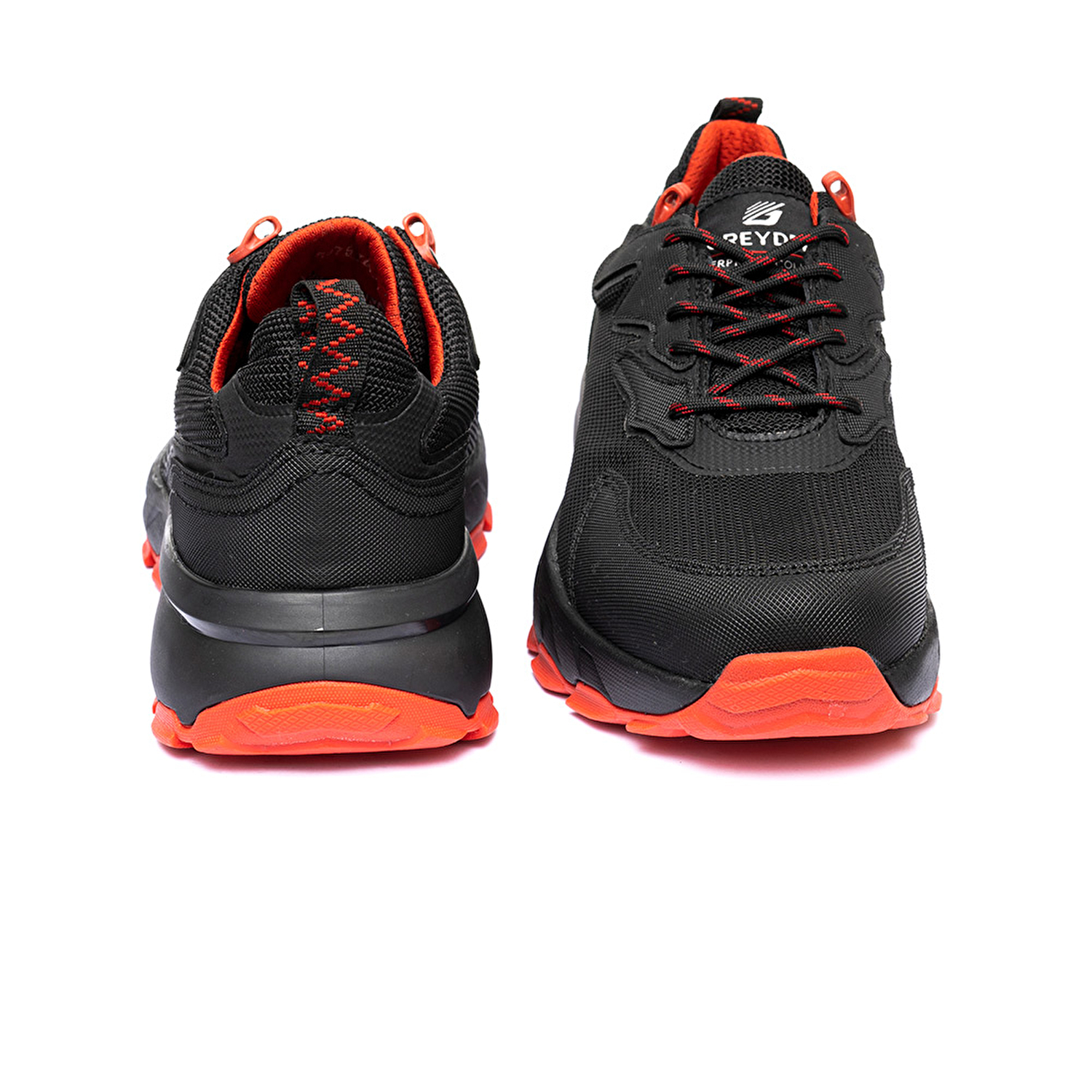 Erkek Siyah Kırmızı Deri Su Geçirmez Outdoor Ayakkabı 3K1GA16345-6