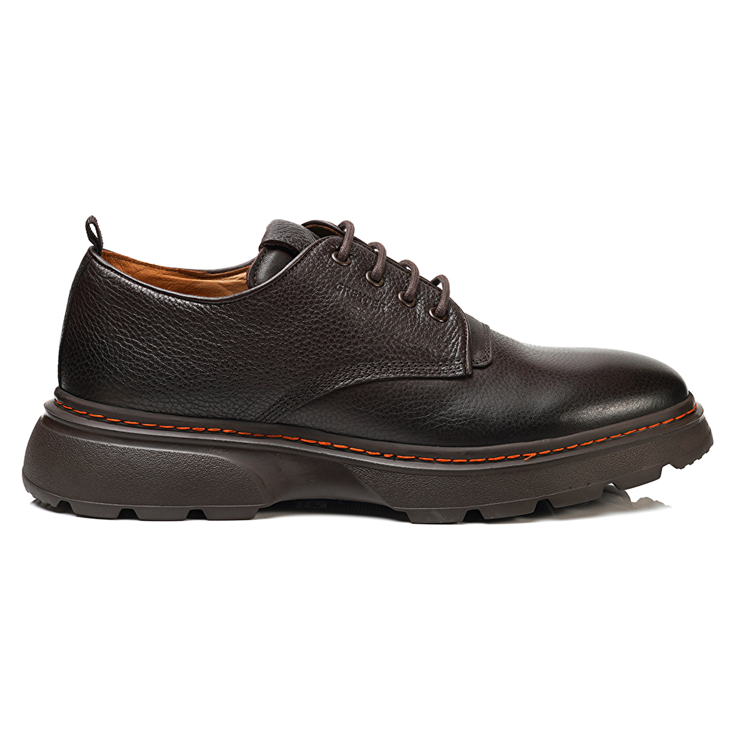 Erkek kahverengi Hakiki Deri Oxford Ayakkabı 3K1KA16240-1