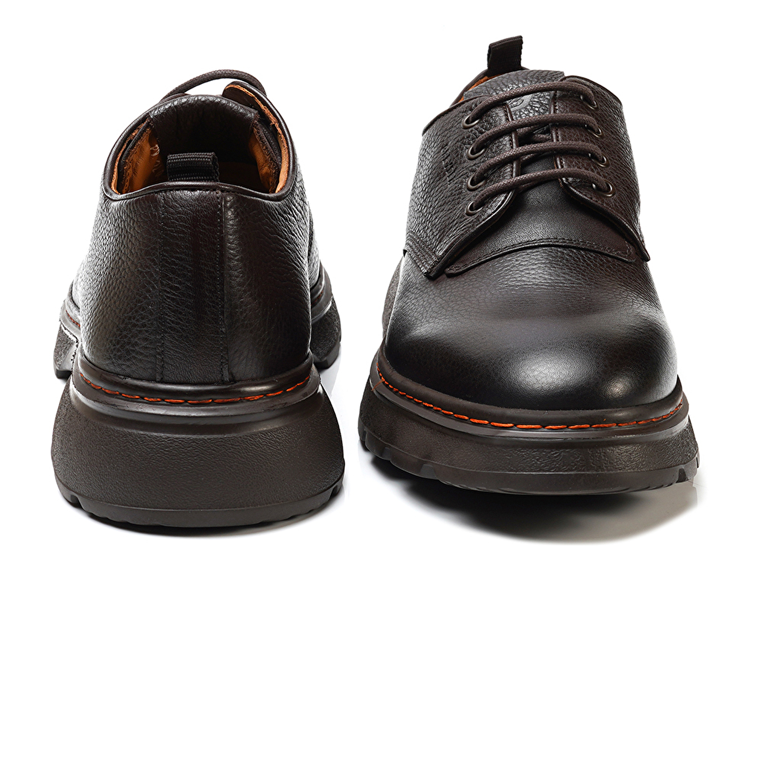 Erkek kahverengi Hakiki Deri Oxford Ayakkabı 3K1KA16240-6