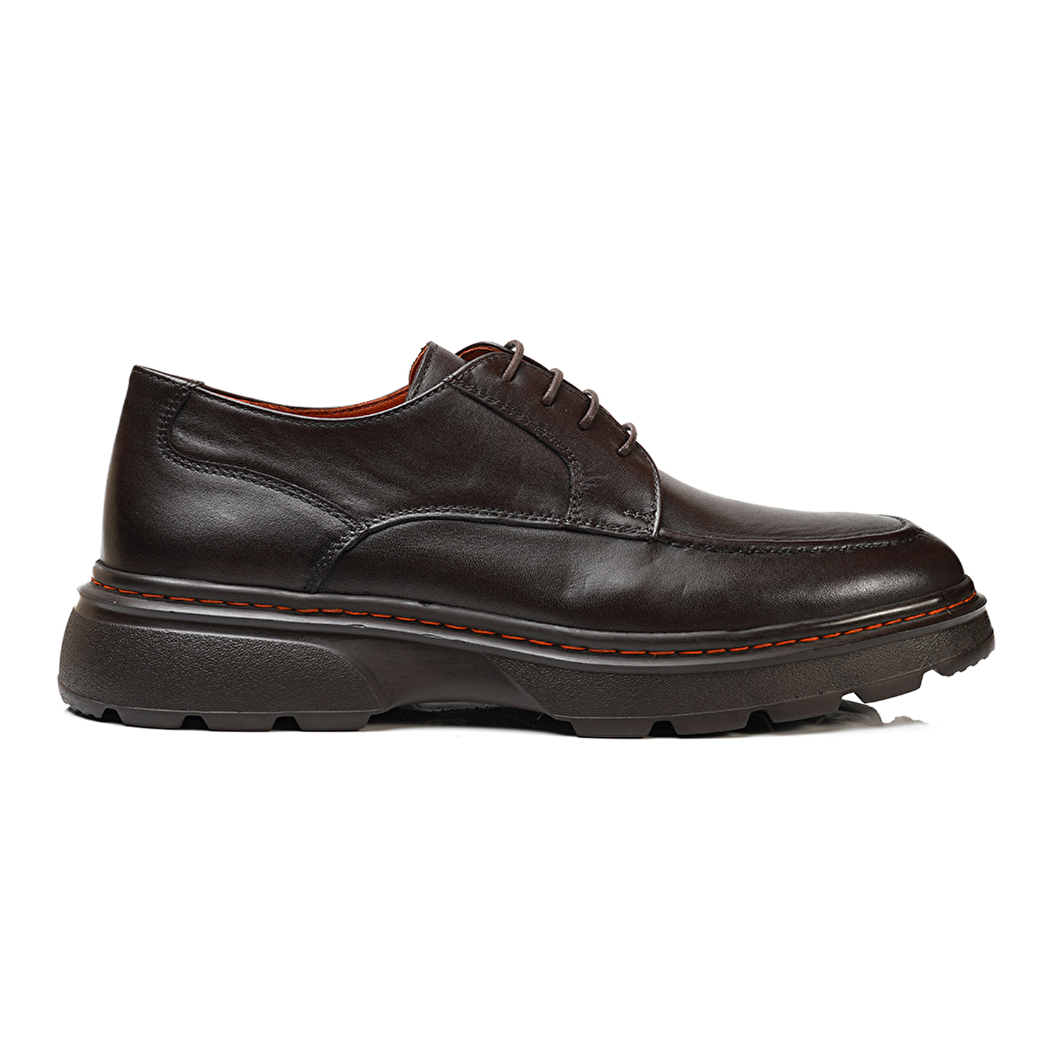 Erkek kahverengi Hakiki Deri Oxford Ayakkabı 3K1KA16241-1