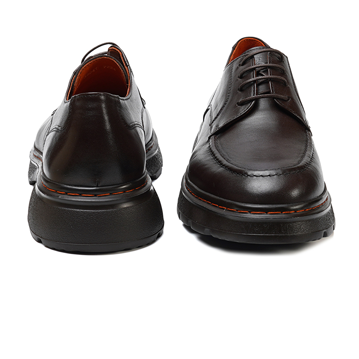 Erkek kahverengi Hakiki Deri Oxford Ayakkabı 3K1KA16241-7