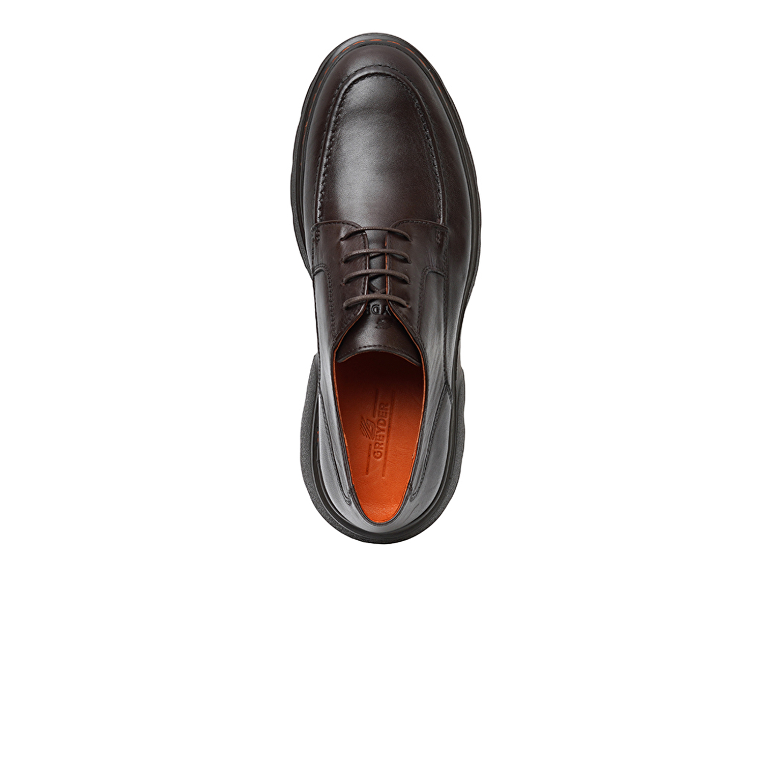 Erkek kahverengi Hakiki Deri Oxford Ayakkabı 3K1KA16241-4