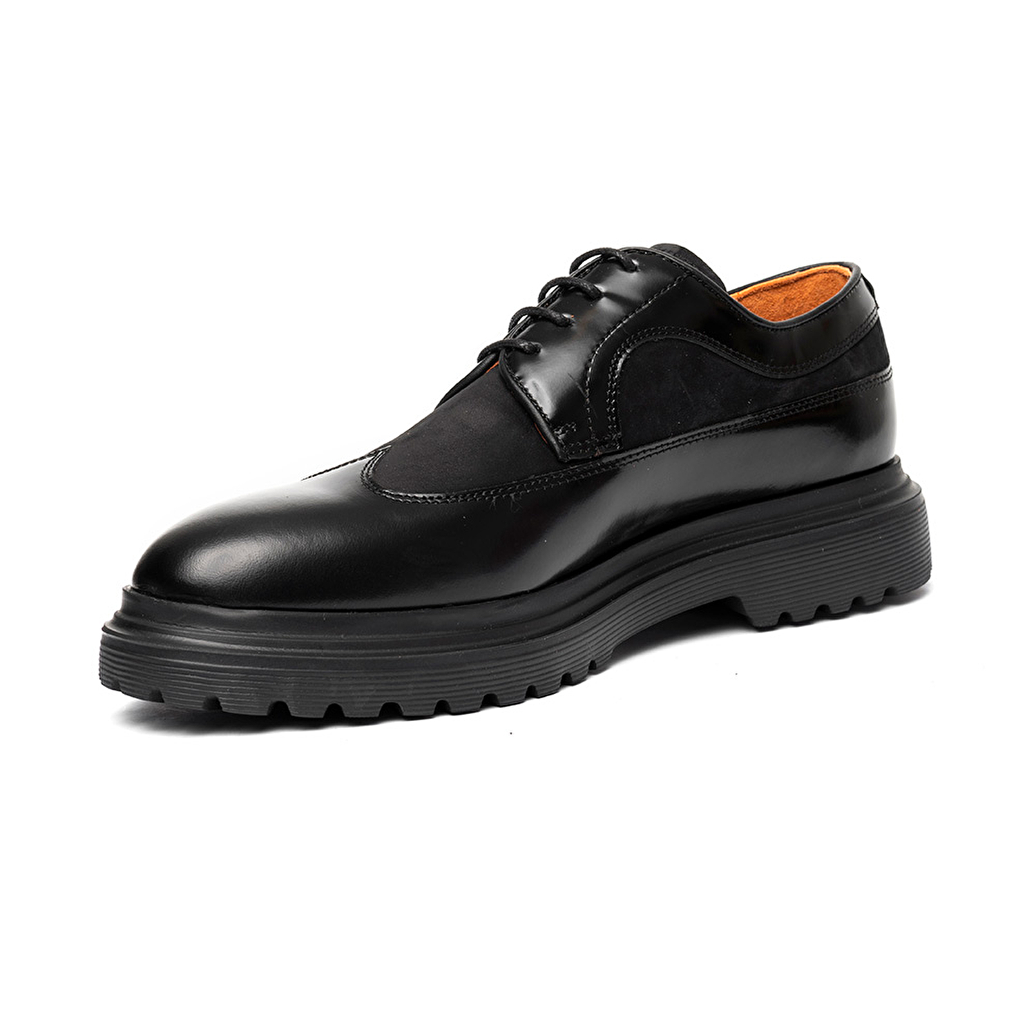 Erkek Siyah Hakiki Deri Klasik Ayakkabı 3K1KA16320-2