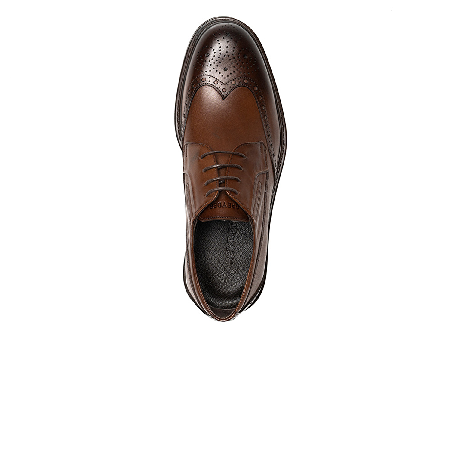 Erkek kahverengi Hakiki Deri Klasik Ayakkabı 3K1KA75142-3