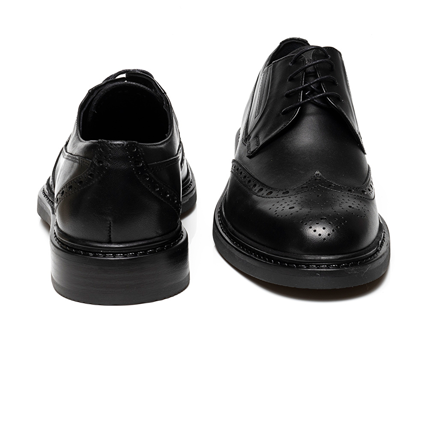 Erkek Siyah Hakiki Deri Klasik Ayakkabı 3K1KA75142-6