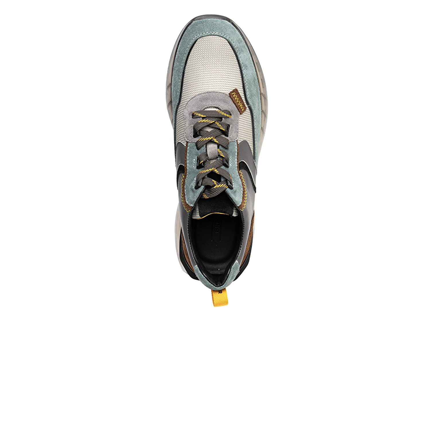 Erkek Mint Yeşili Hakiki Deri Spor Ayakkabı 3K1SA15366-4