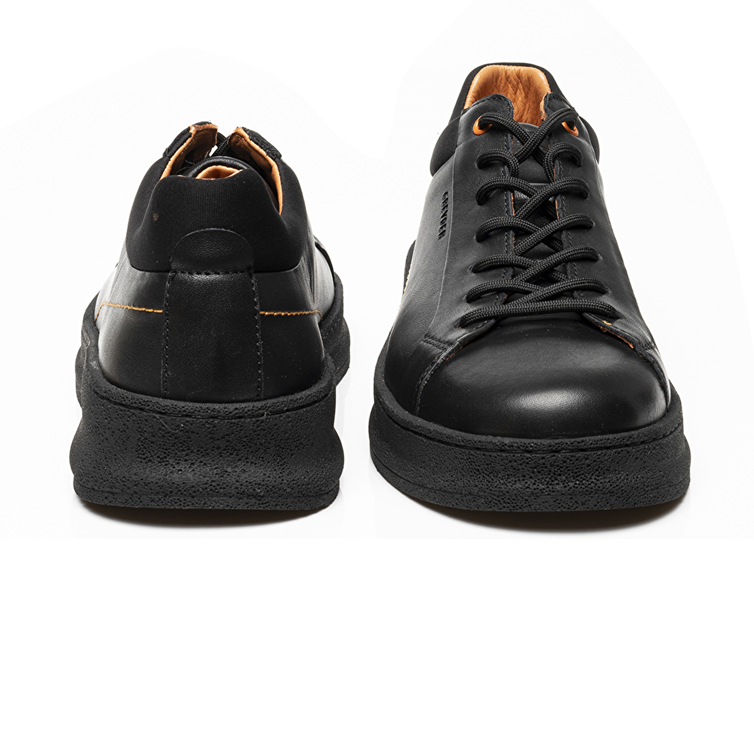 Erkek Siyah Hakiki Deri Sneaker Ayakkabı 3K1SA16370-6